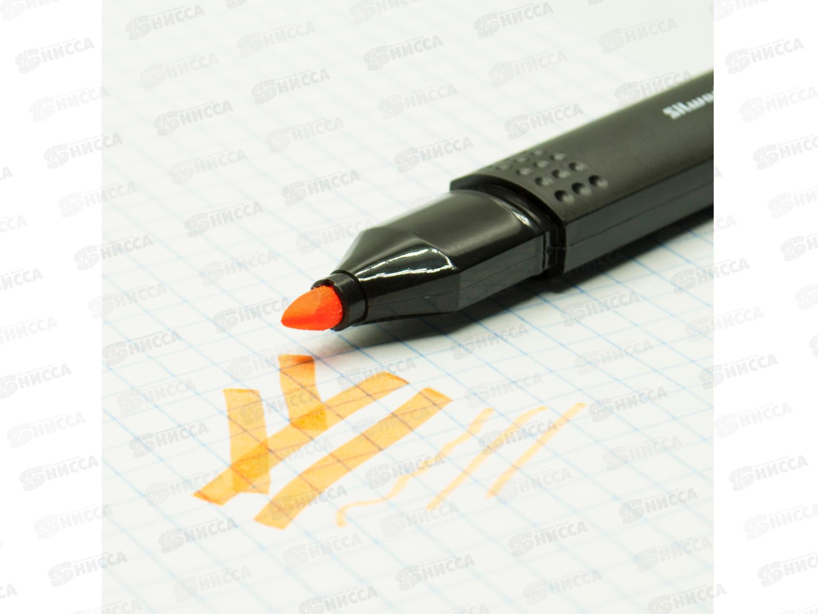 Маркер SILWERHOF Prime текстовый скошенный, 1-4мм, оранжевый, 479995 *12/144