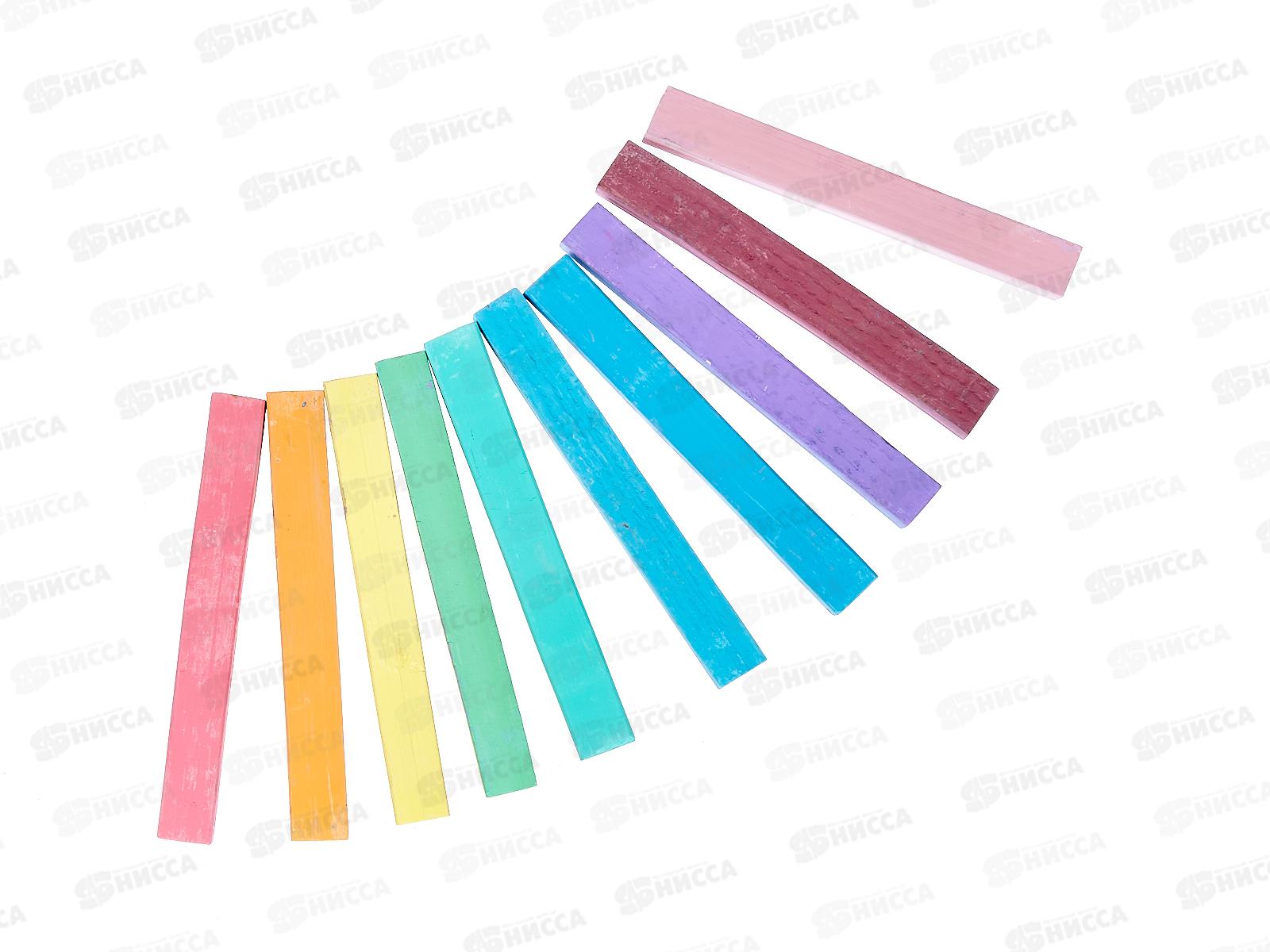 Мел Гамма 10 штук цветной квадратная форма в коробке 909194 *30