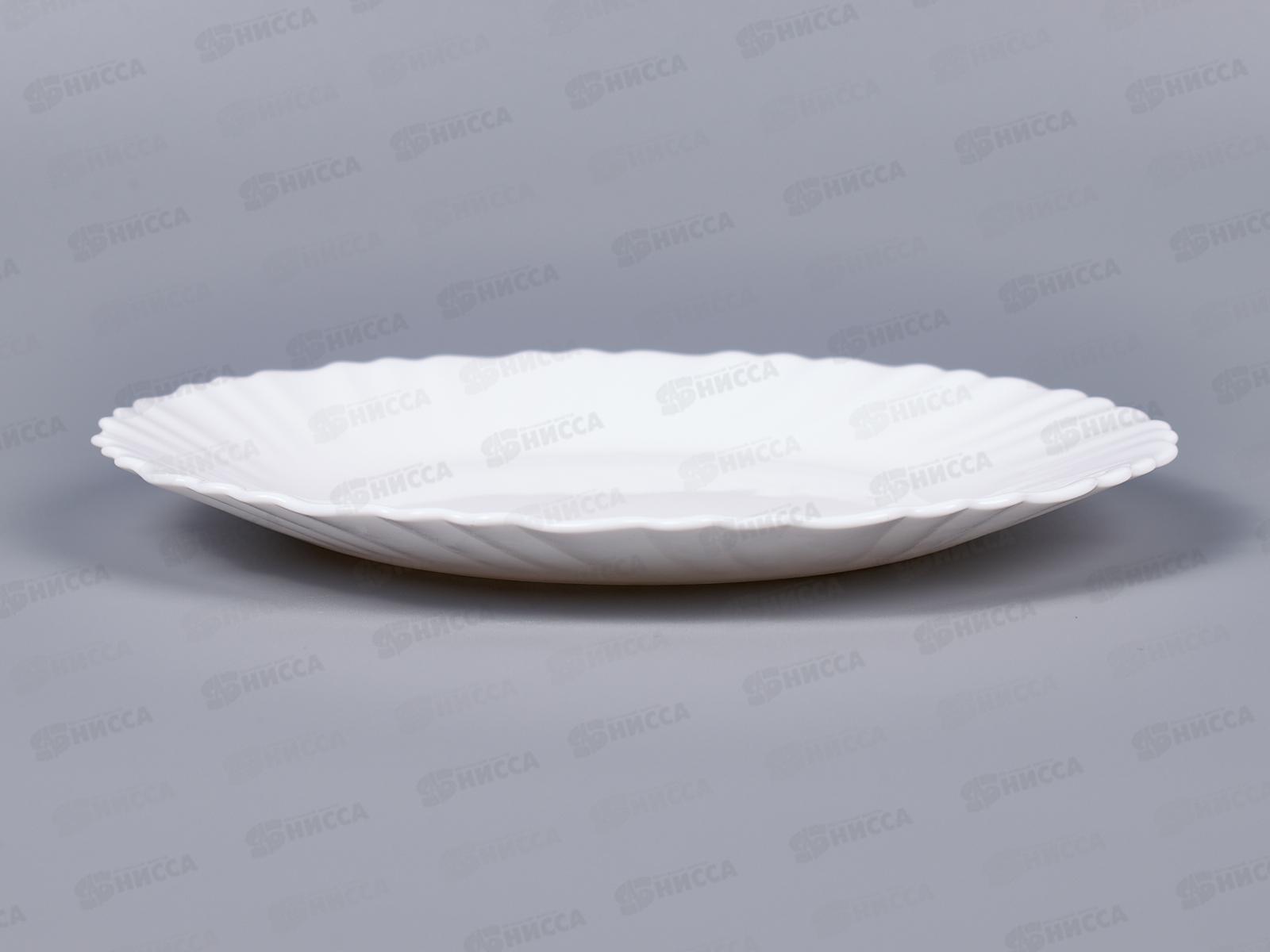 Тарелка мелкая 19см волнистый край Белая 1039010