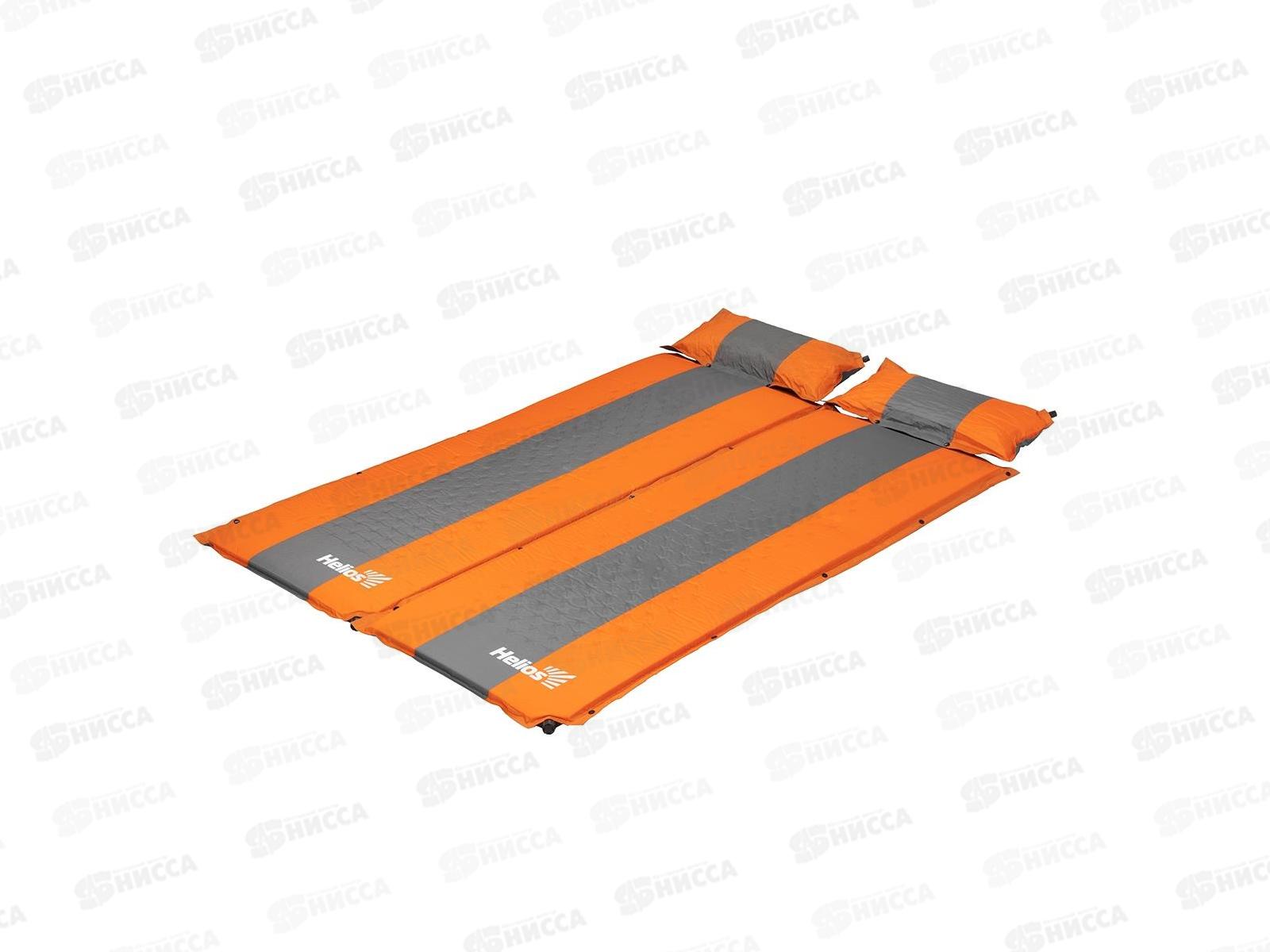Коврик самонадувающийся Helios с подушкой 30-170х65х4 (HS-004Р) 120172