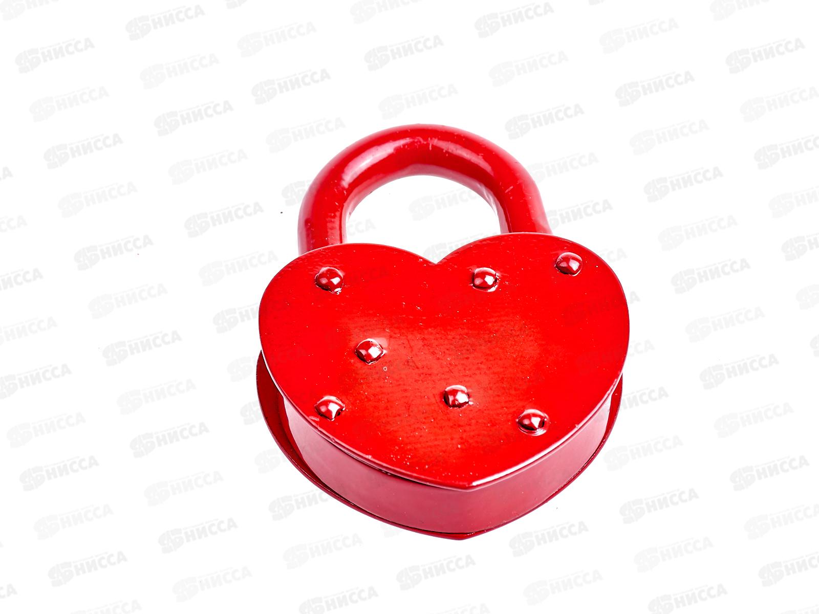 Замок навесной  Н.Новгород ЗВС-3 Сердечко красный *5 484