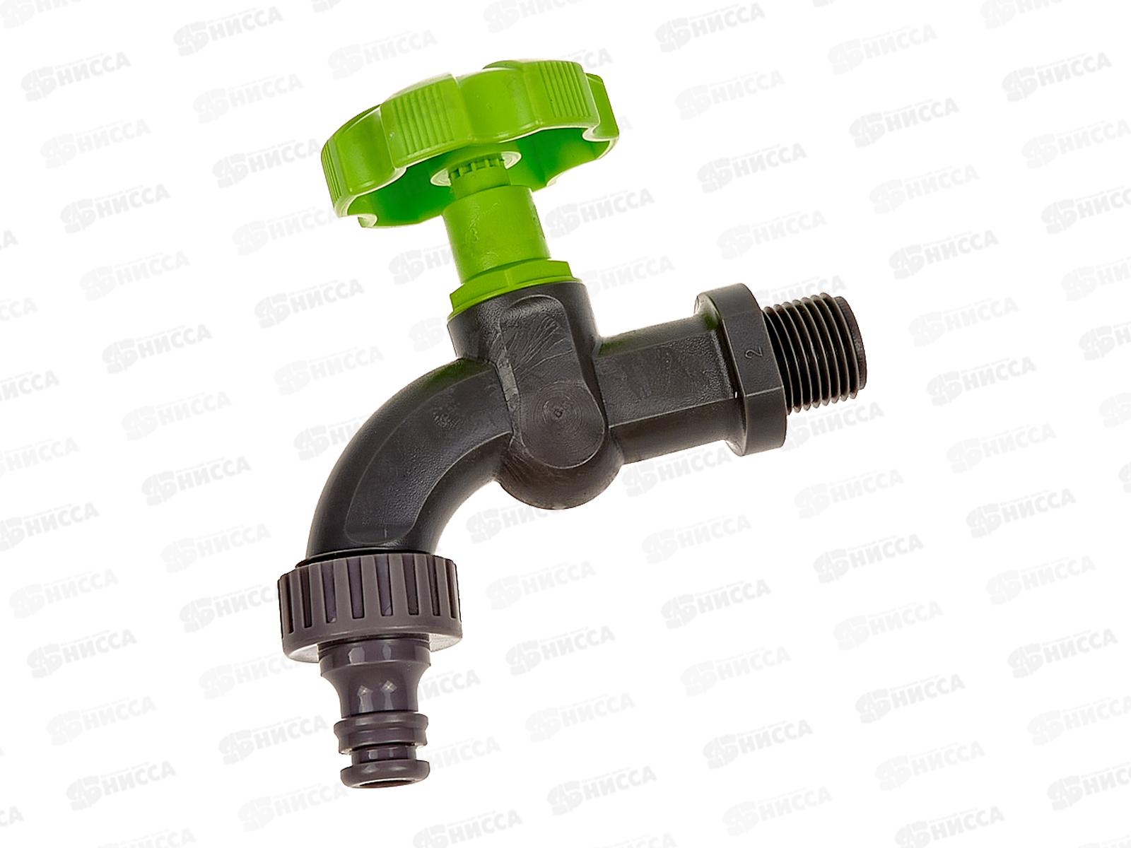 Кран 1/2 на трубу внешняя резьба под коннектор, LT2-1, Р0687