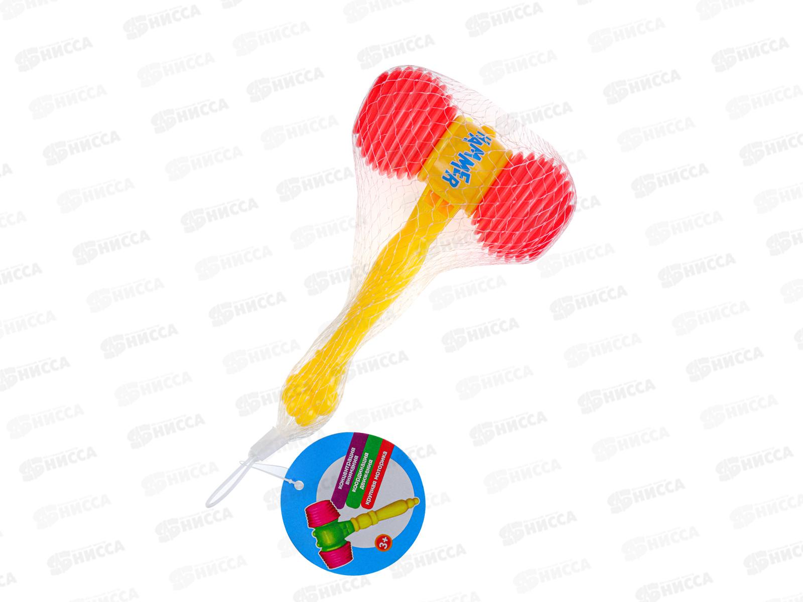 Молоток-пищалка 17,5см в сетке И-0297 *180