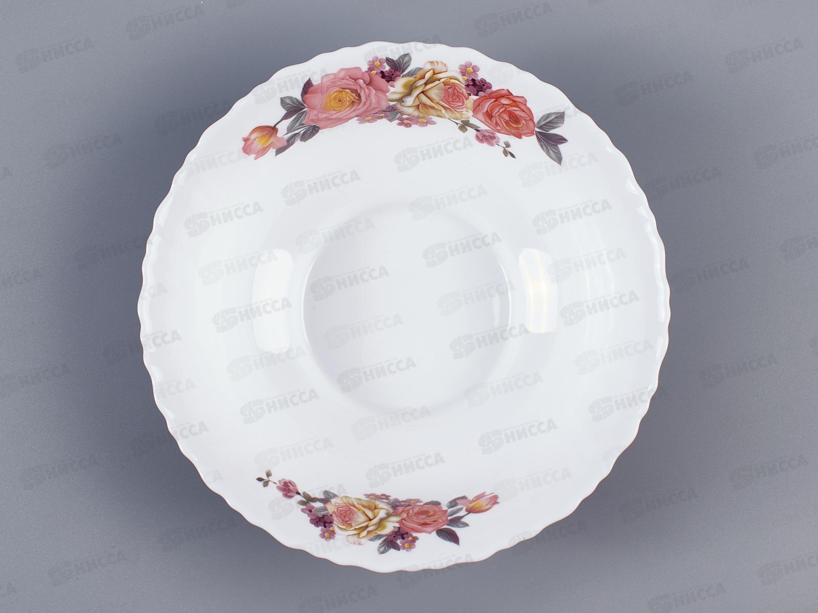 Салатник круглый d-20см 1100мл (4/32) 6961-св8 Розы-2