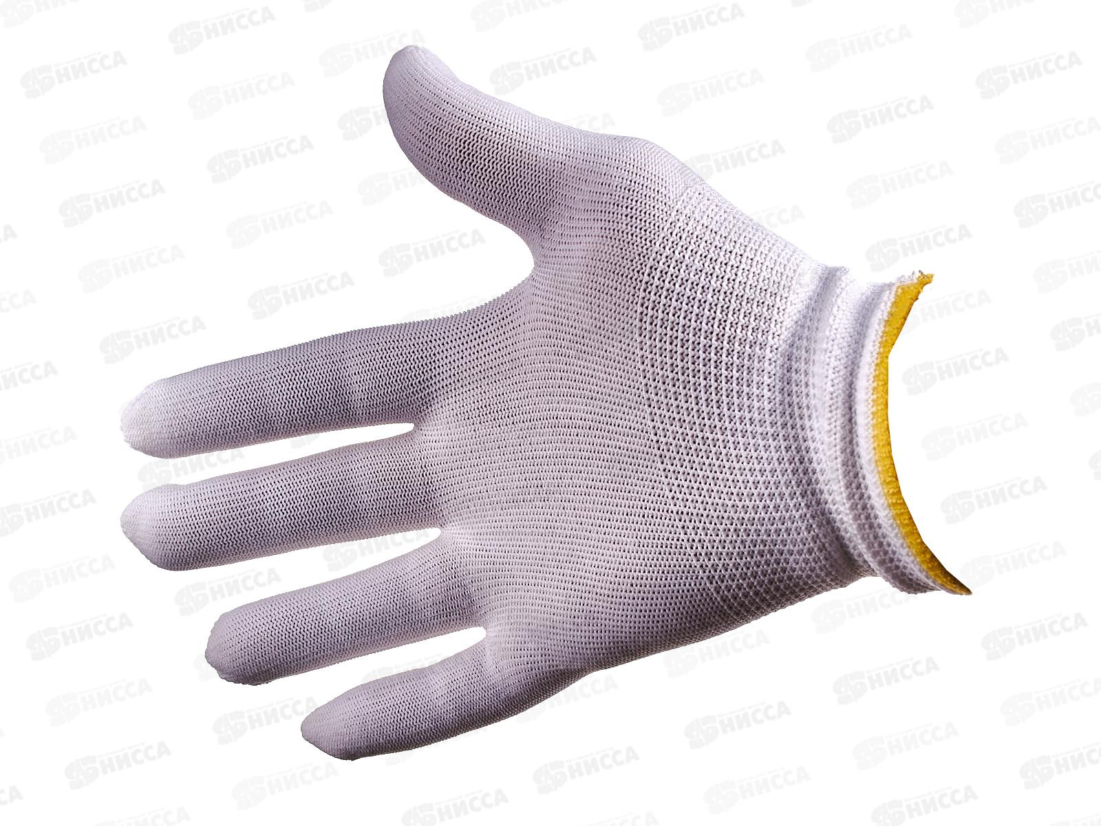 Перчатки PR-BP011 Для сборочных работ полиэстер р.(M)8 белые *10/300