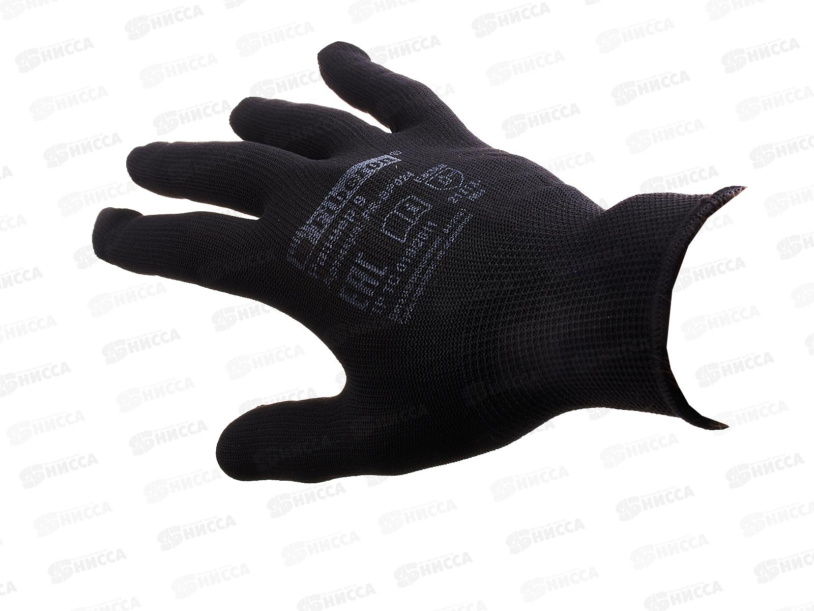 Перчатки PR-BP024 Для сборочных работ полиэстер р.9(L) черные *10/300