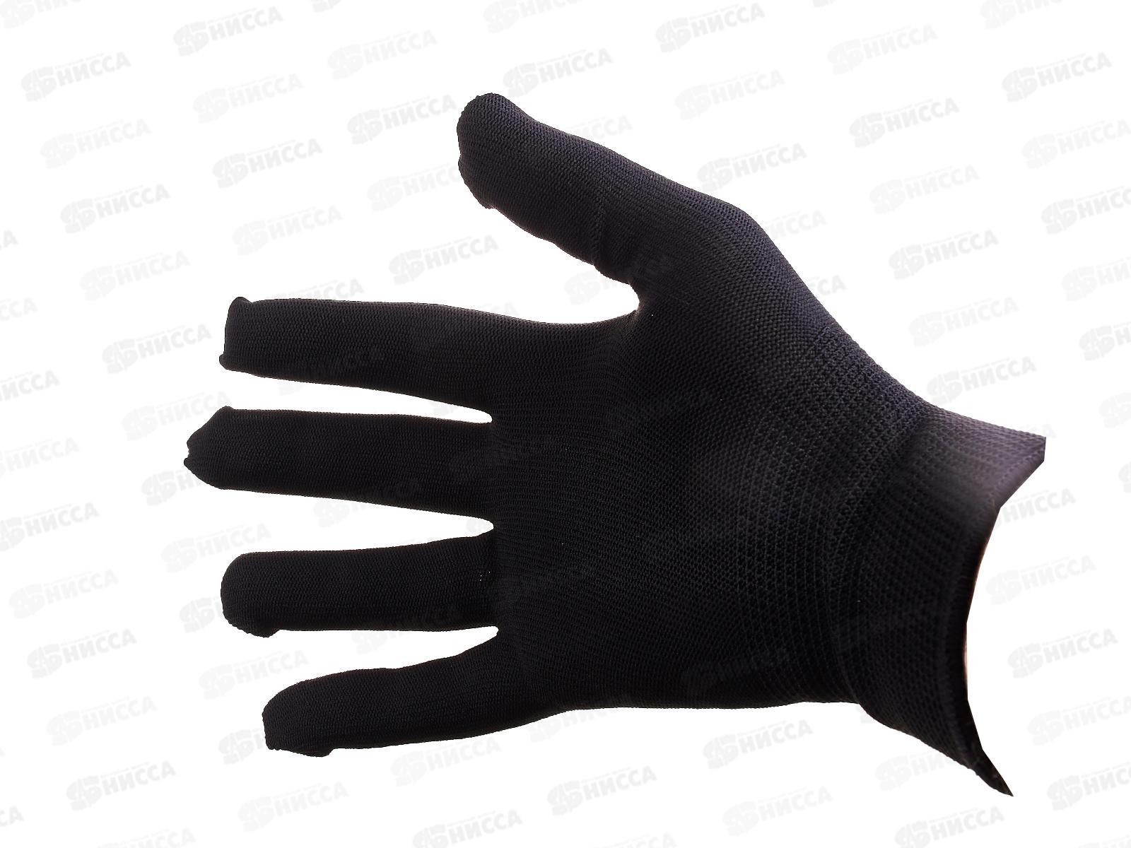 Перчатки PR-BP024 Для сборочных работ полиэстер р.9(L) черные *10/300