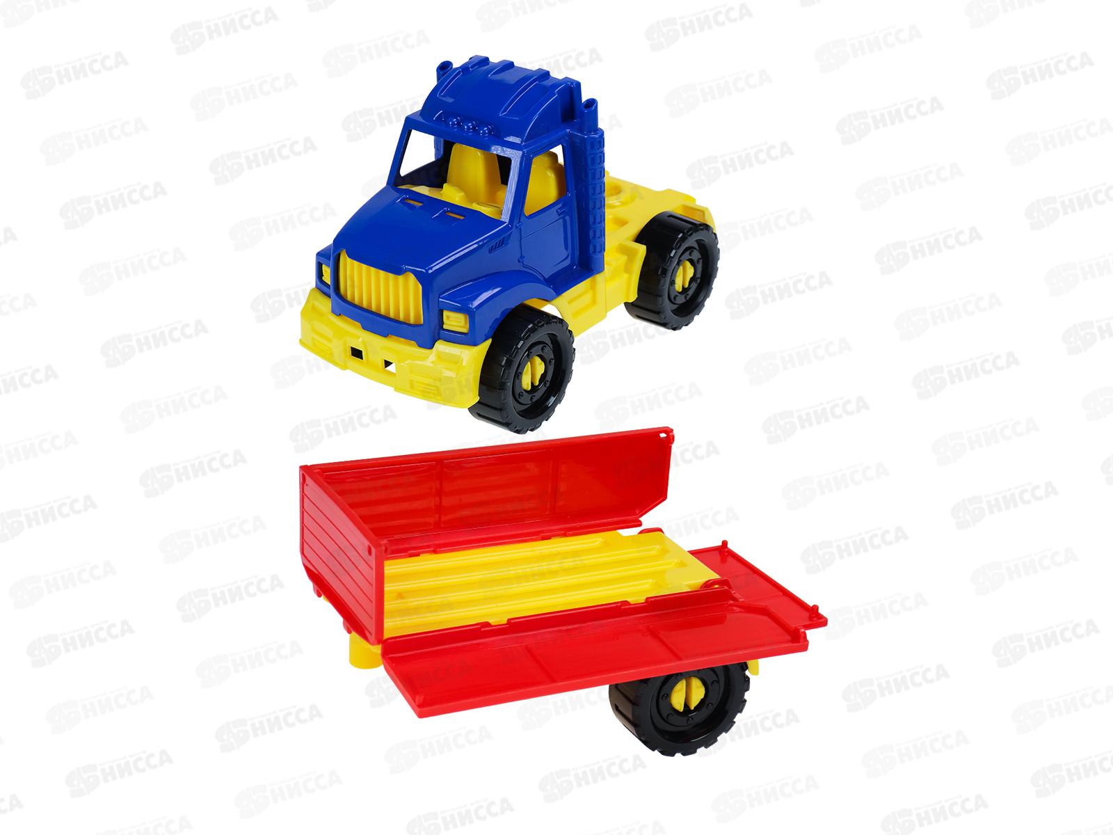 Машинка Тягач &quotБизон&quot бортовой с прицепом Классический, И-5113 *20