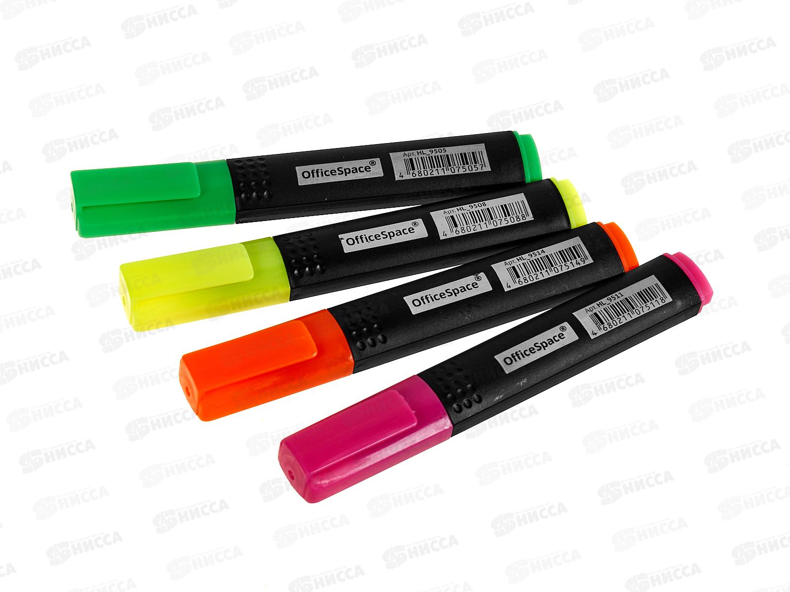 Маркеры OfficeSpace  текст., 4цв., 9517*12/144
