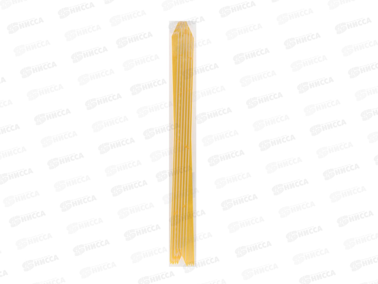 Бант-бабочка MI с принтом Полоски, 3см, жёлтый БЛ-6502  *10