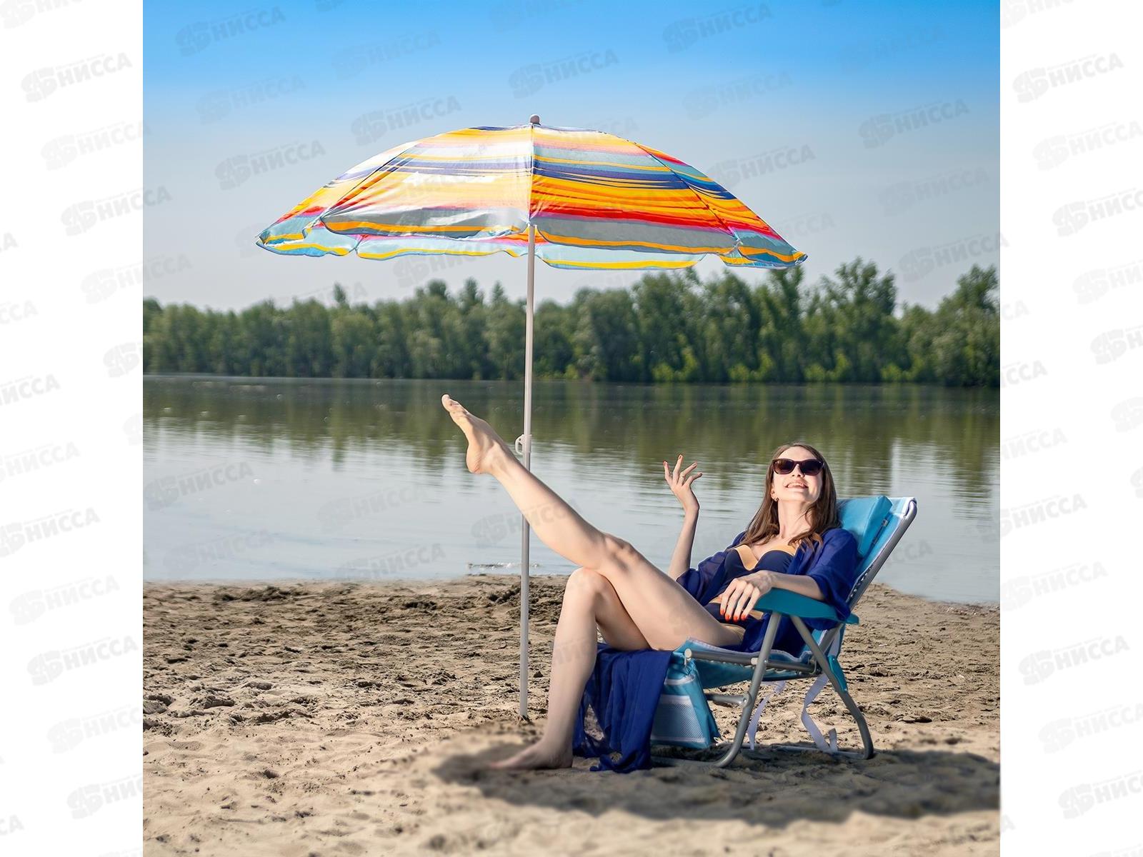 Зонт пляжный d 1,8м прямой (19/22/170Т) N-180-SО NISUS 279196