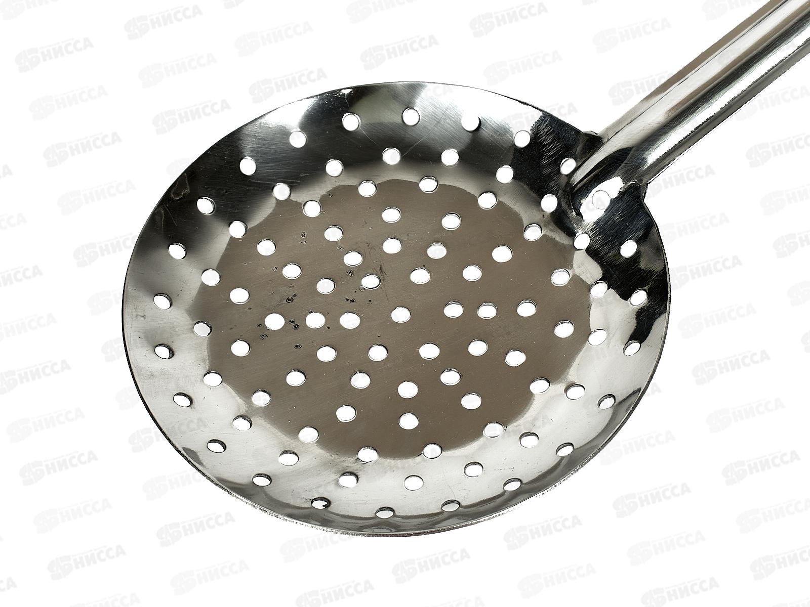 Шумовка Профессиональная цельнотянутая 40см Д14см 0048