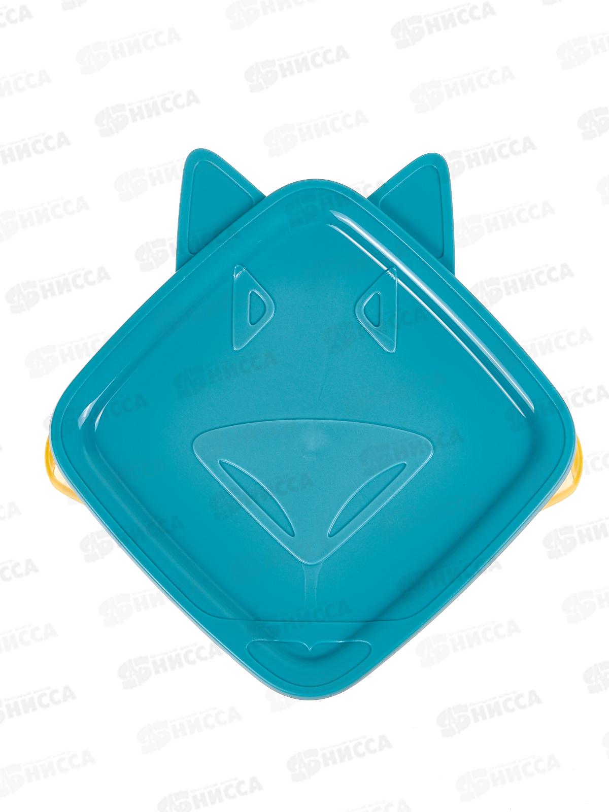 Тарелка детская Lalababy Play с крышкой джинсовый  LA134212046