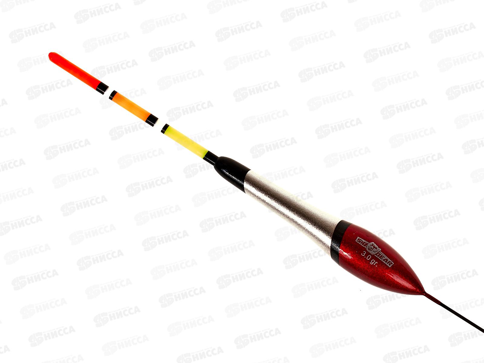 Поплавок SIBBEAR бальса цветная антенка 3г серебряно-красный 5035 030 *1/10