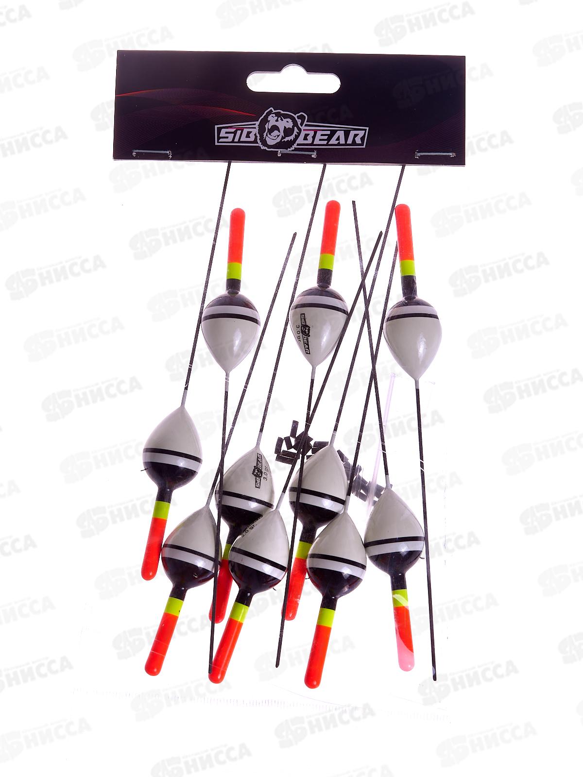 Поплавок SIBBEAR бальса цветная антенка 3г красно-желтая 4026 030 *1/10