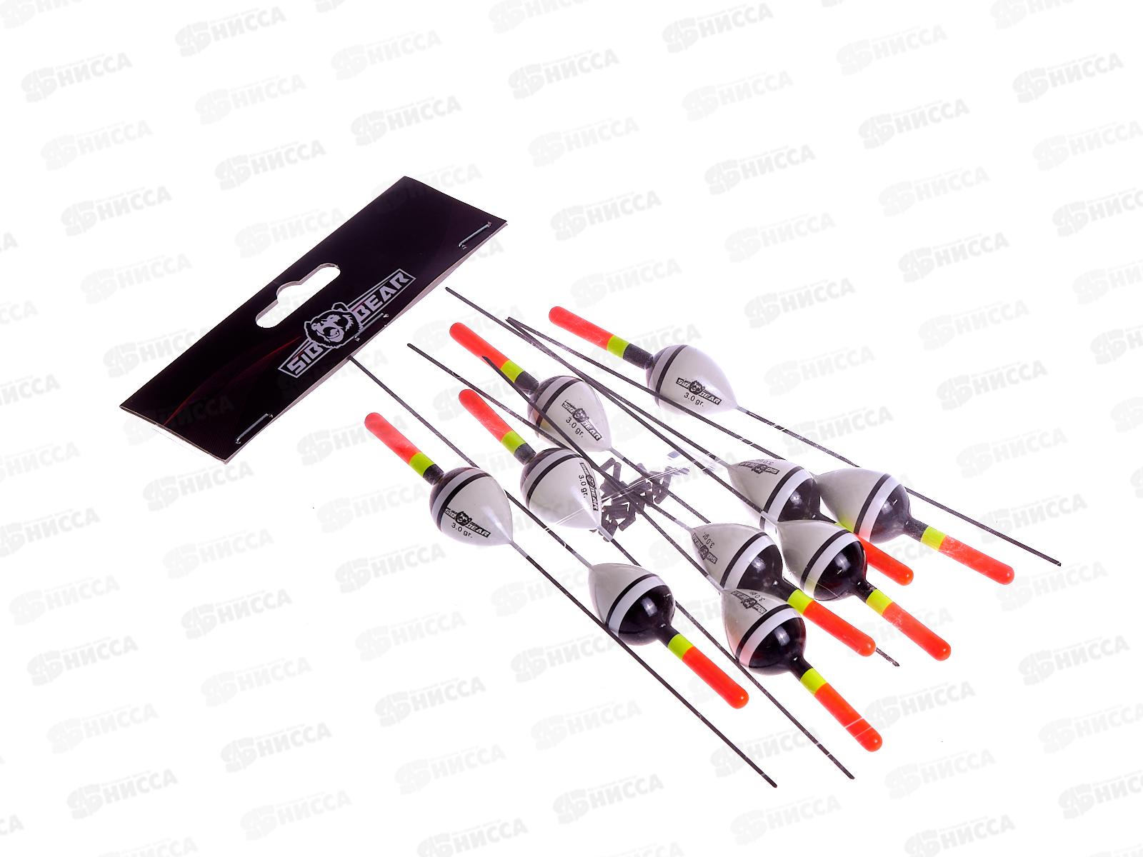 Поплавок SIBBEAR бальса цветная антенка 3г красно-желтая 4026 030 *1/10