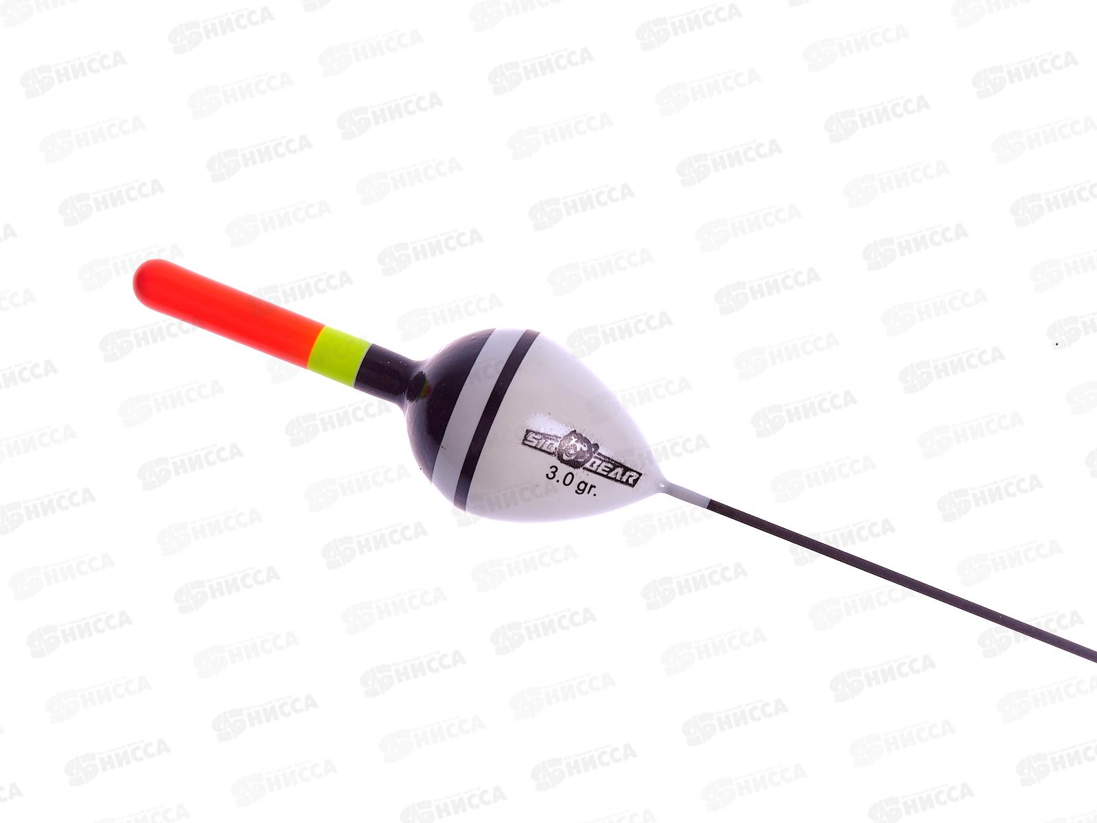 Поплавок SIBBEAR бальса цветная антенка 3г красно-желтая 4026 030 *1/10