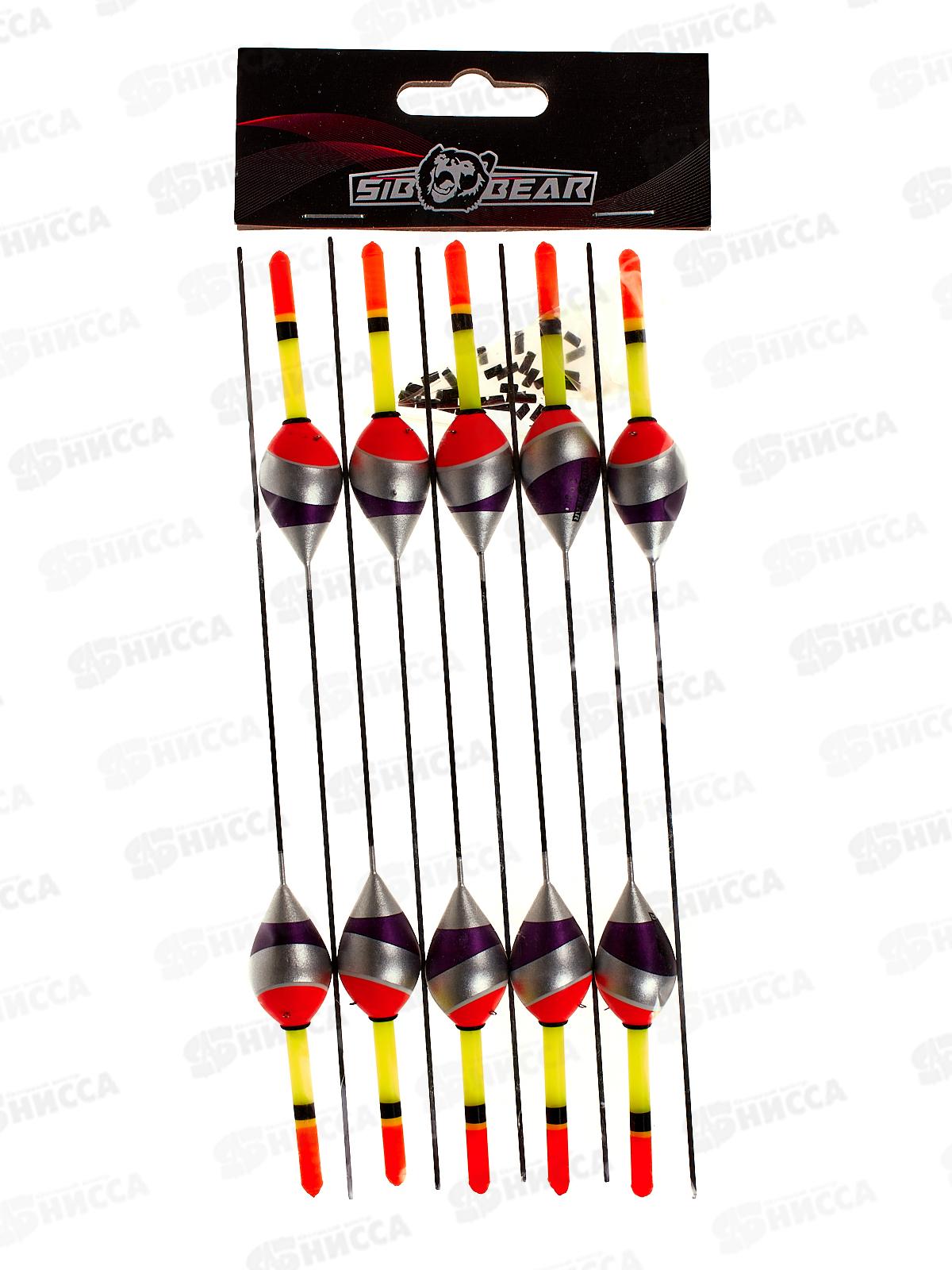 Поплавок SIBBEAR бальса съемная антена 2г сереб-фиол 2119 020 *1/10