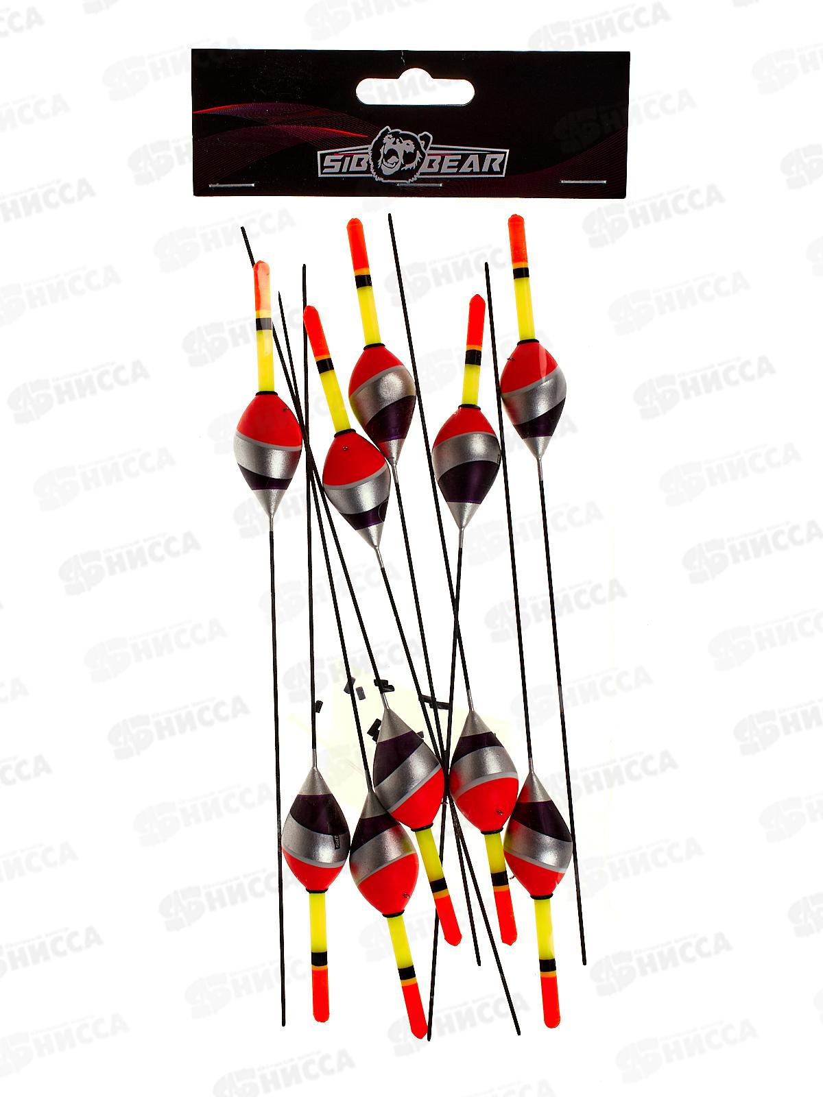 Поплавок SIBBEAR бальса съемная антена 3г сереб-фиол 2119 030 *1/10