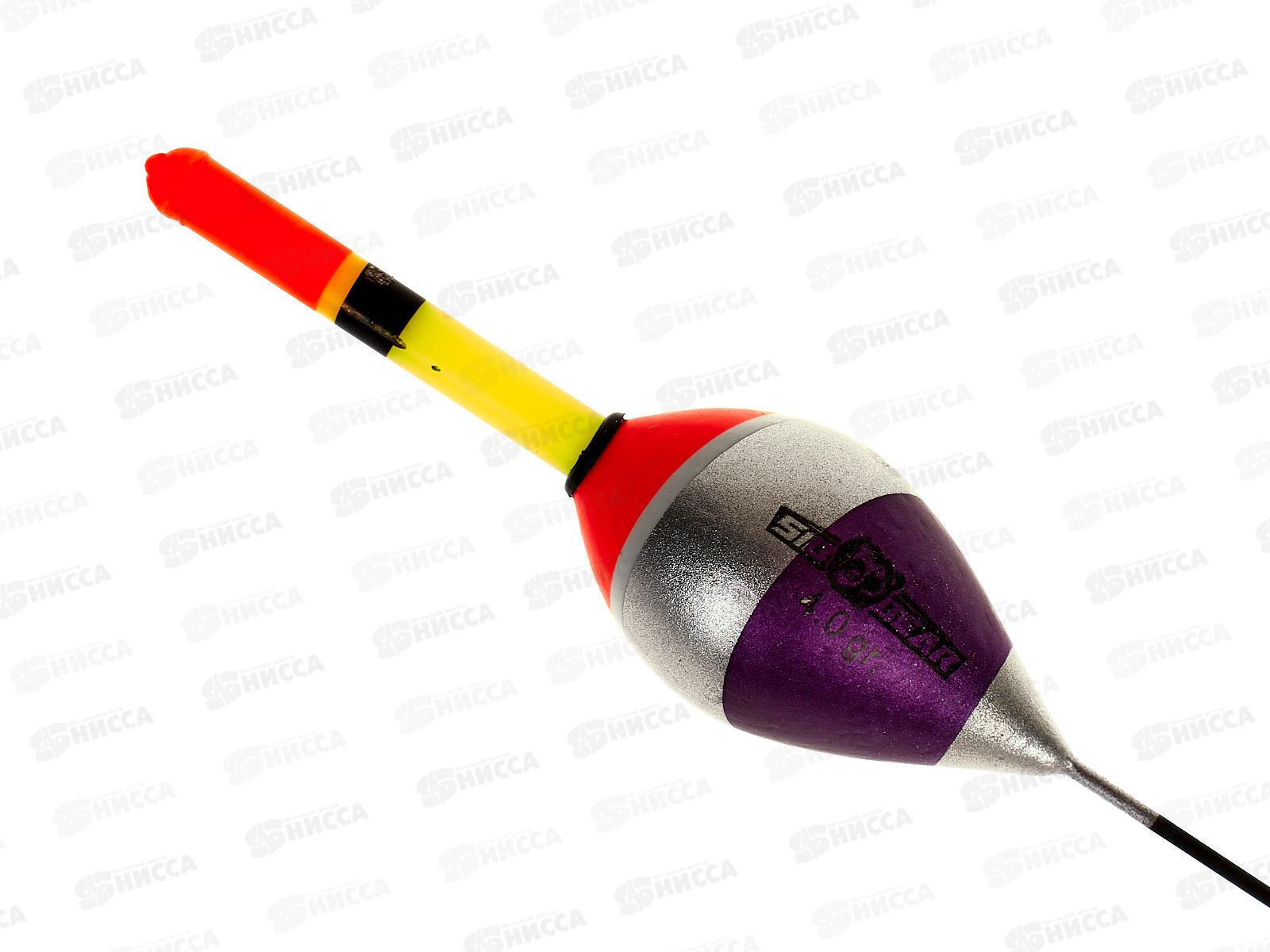 Поплавок SIBBEAR бальса съемная антена 4г сереб-фиол 2119 040 *1/10