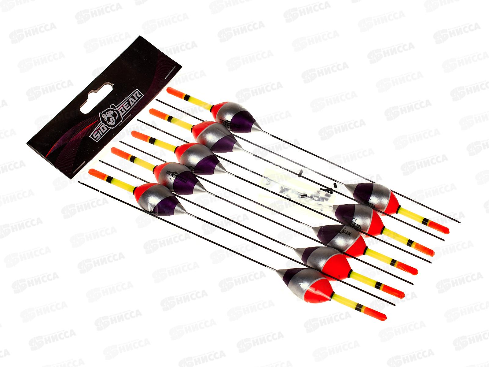 Поплавок SIBBEAR бальса съемная антена 5г сереб-фиол 2119 050 *1/10