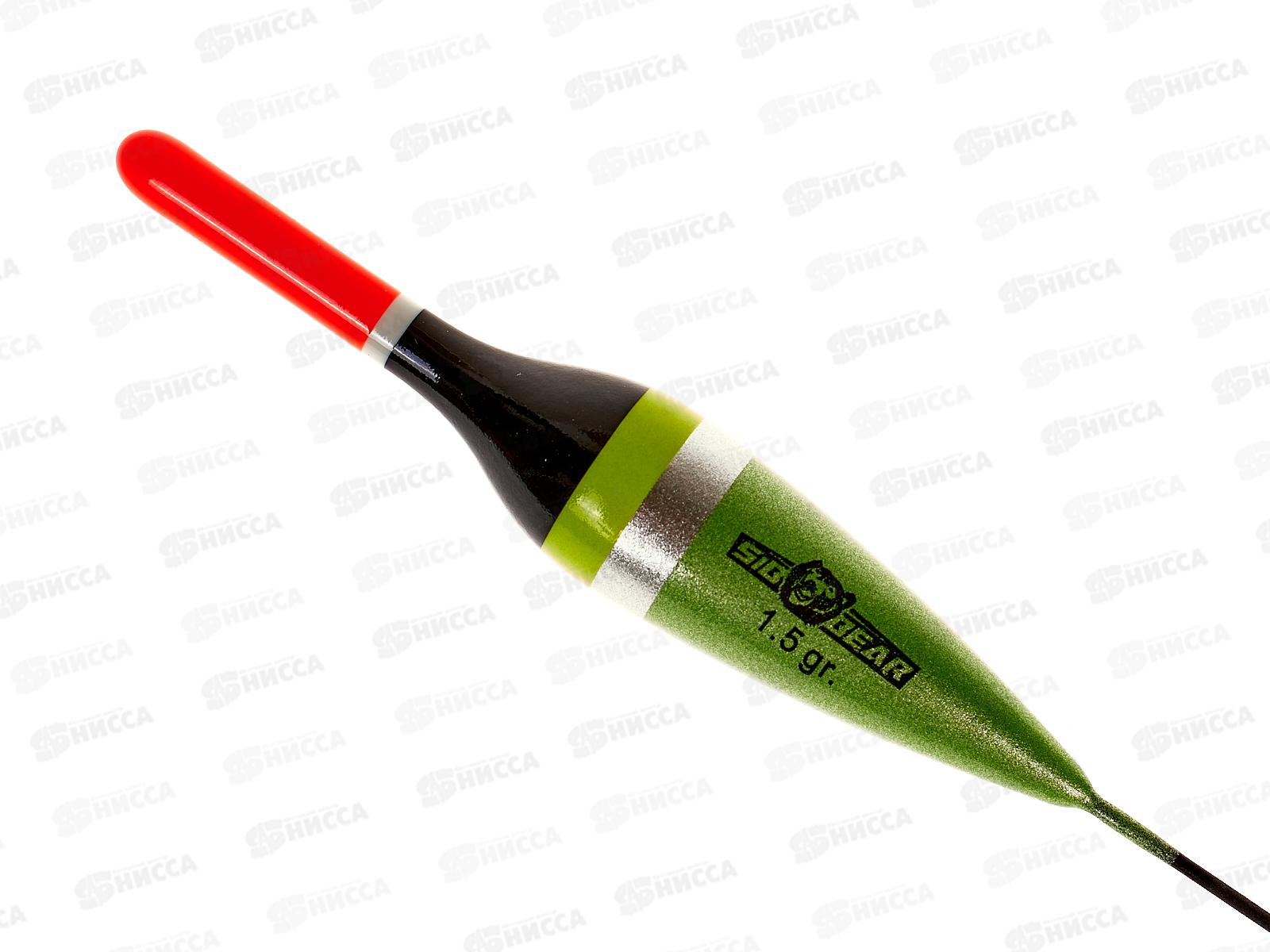 Поплавок SIBBEAR бальса красная антена 1,5г зеленый 8065 015 *1/10