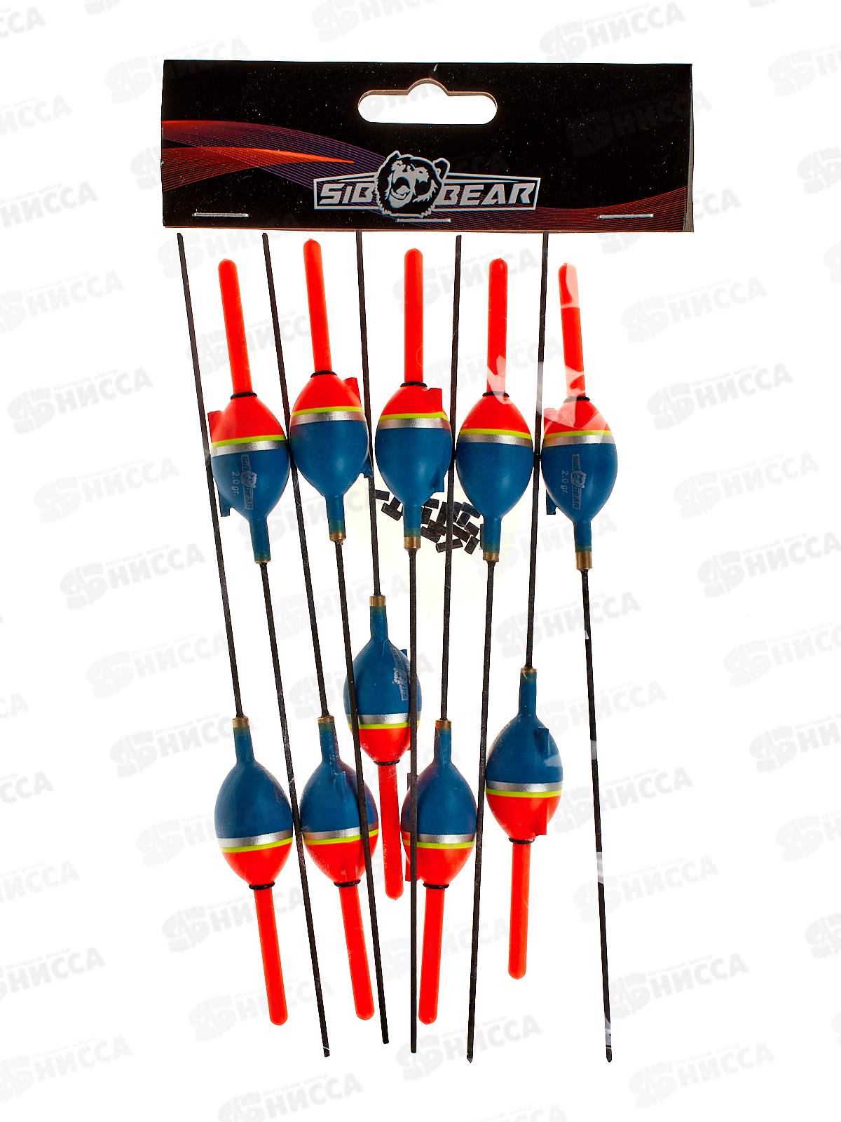 Поплавок SIBBEAR бальса скользящий съемный синий 2г 9015 020 *1/10