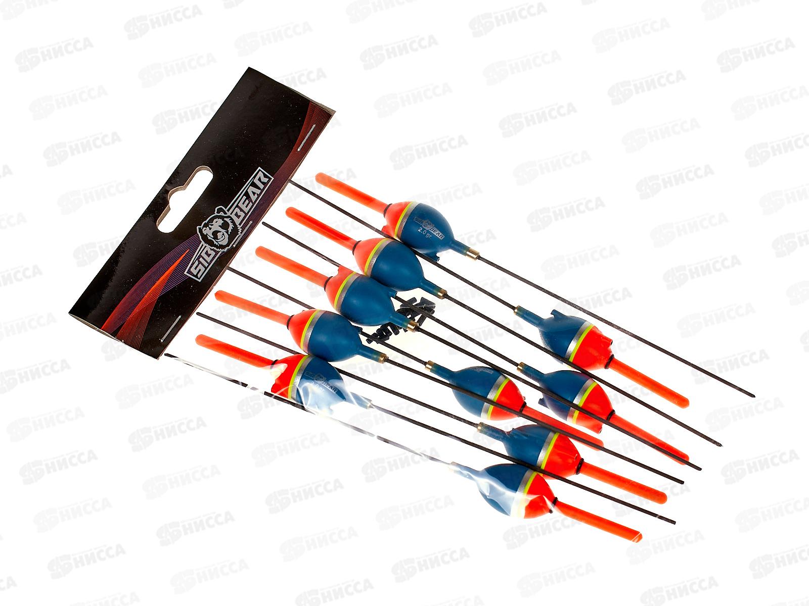 Поплавок SIBBEAR бальса скользящий съемный синий 2г 9015 020 *1/10