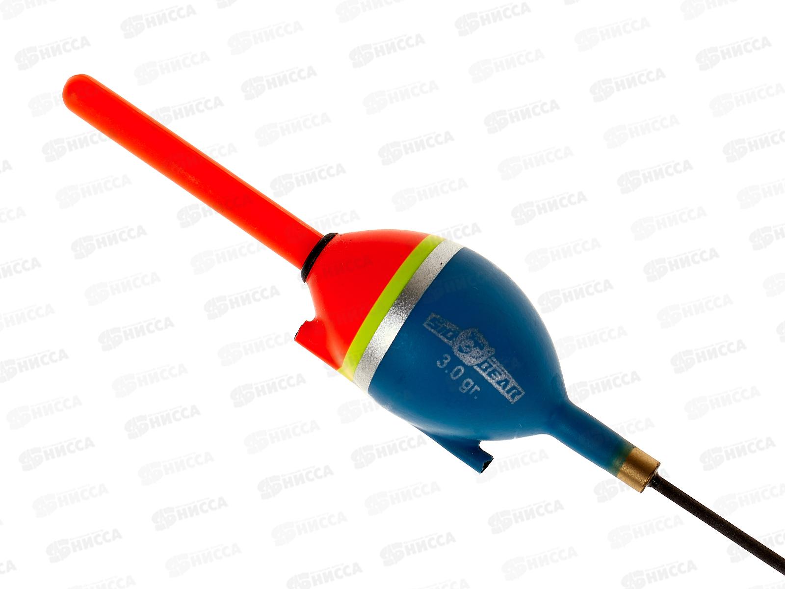 Поплавок SIBBEAR бальса скользящий съемный синий 3г 9015 030 *1/10