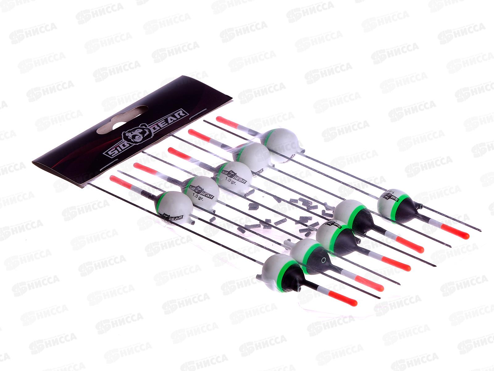 Поплавок SIBBEAR бальса скользящий цв антена белый 1г 9009 010 *1/10