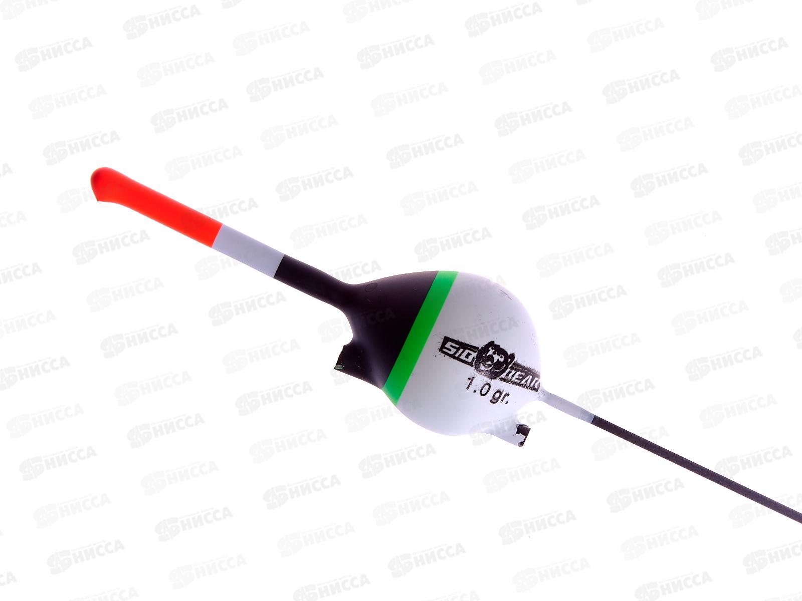 Поплавок SIBBEAR бальса скользящий цв антена белый 1г 9009 010 *1/10