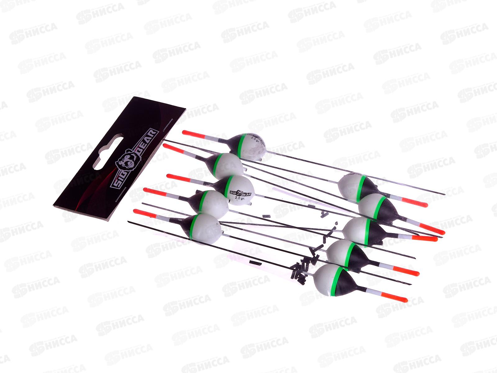 Поплавок SIBBEAR бальса скользящий цв антена белый 2г 9009 020 *1/10