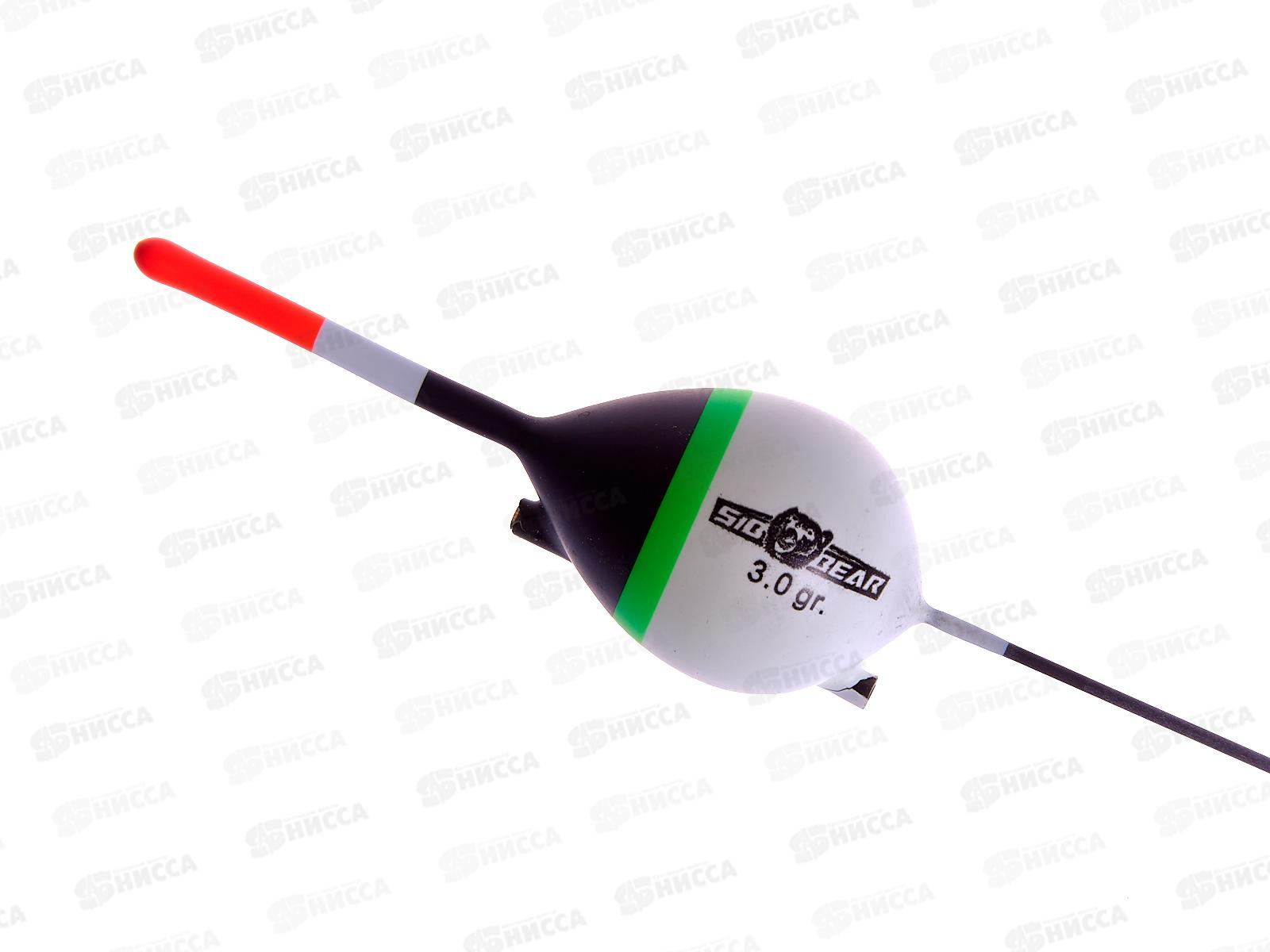 Поплавок SIBBEAR бальса скользящий цв антена белый 3г 9009 030 *1/10