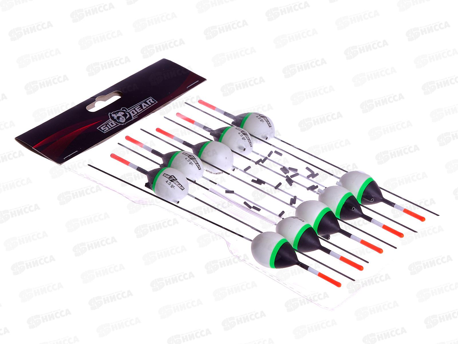 Поплавок SIBBEAR бальса скользящий цв антена белый 4г 9009 040 *1/10