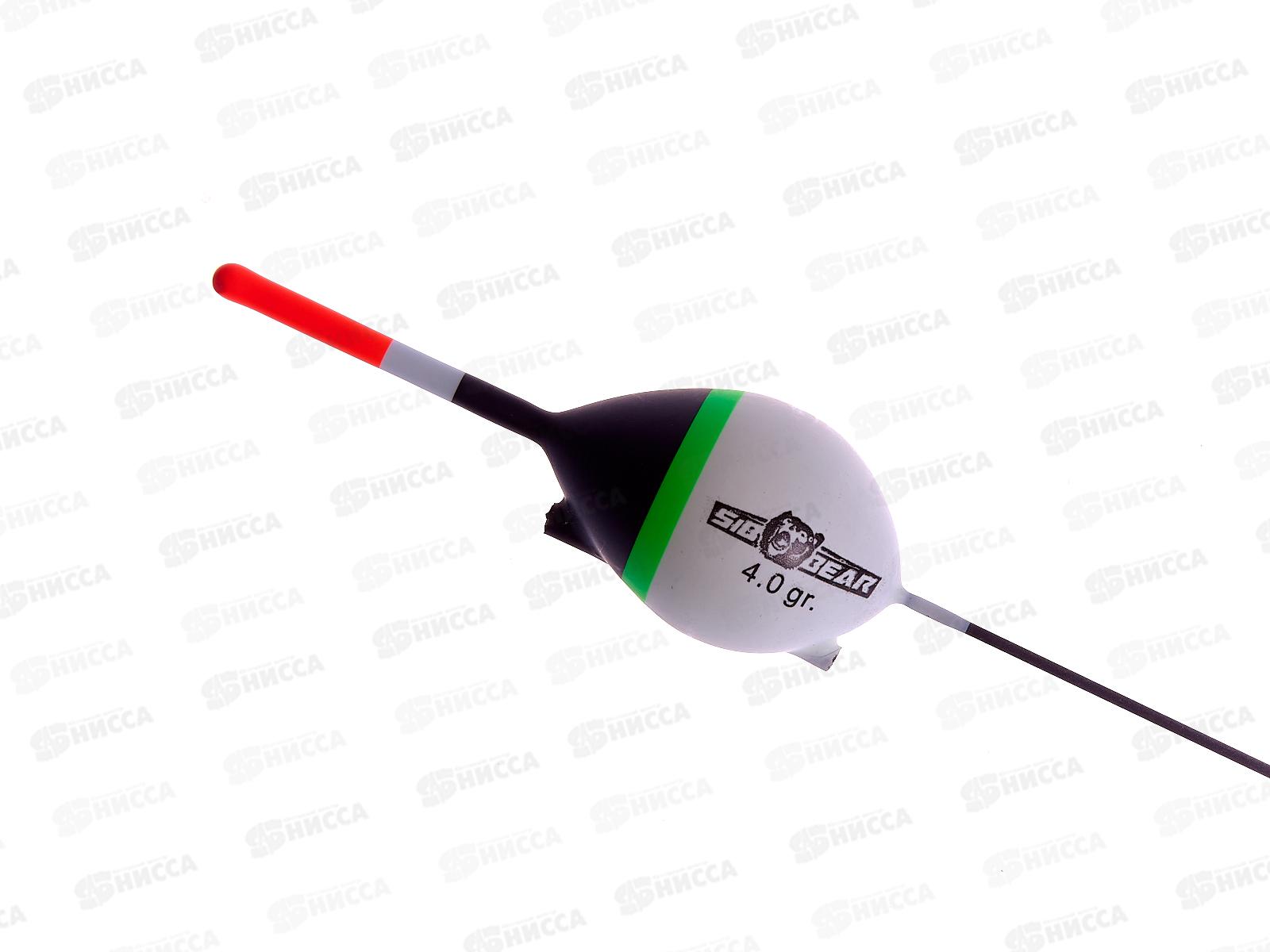 Поплавок SIBBEAR бальса скользящий цв антена белый 4г 9009 040 *1/10