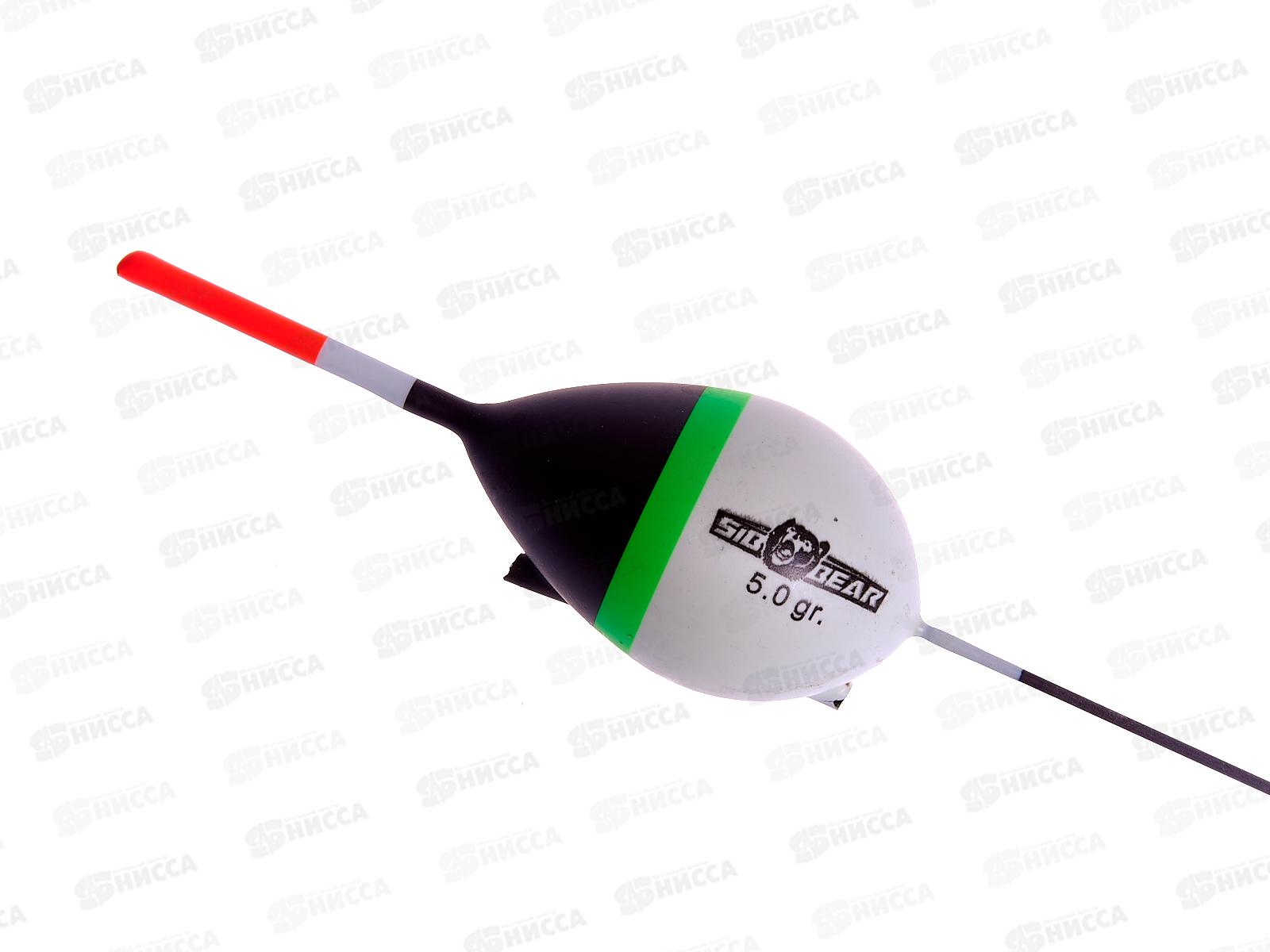 Поплавок SIBBEAR бальса скользящий цв антена белый 5г 9009 050 *1/10