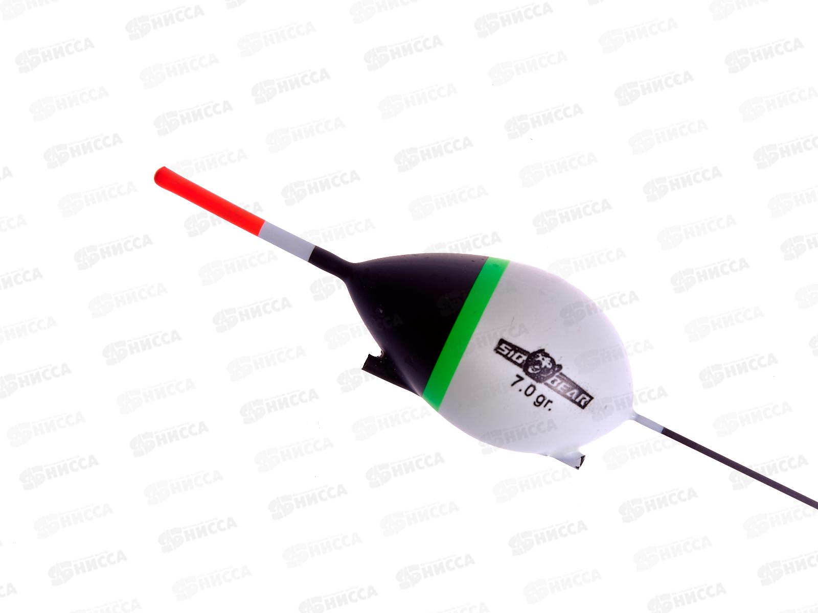 Поплавок SIBBEAR бальса скользящий цв антена белый 7г 9009 070 *1/10