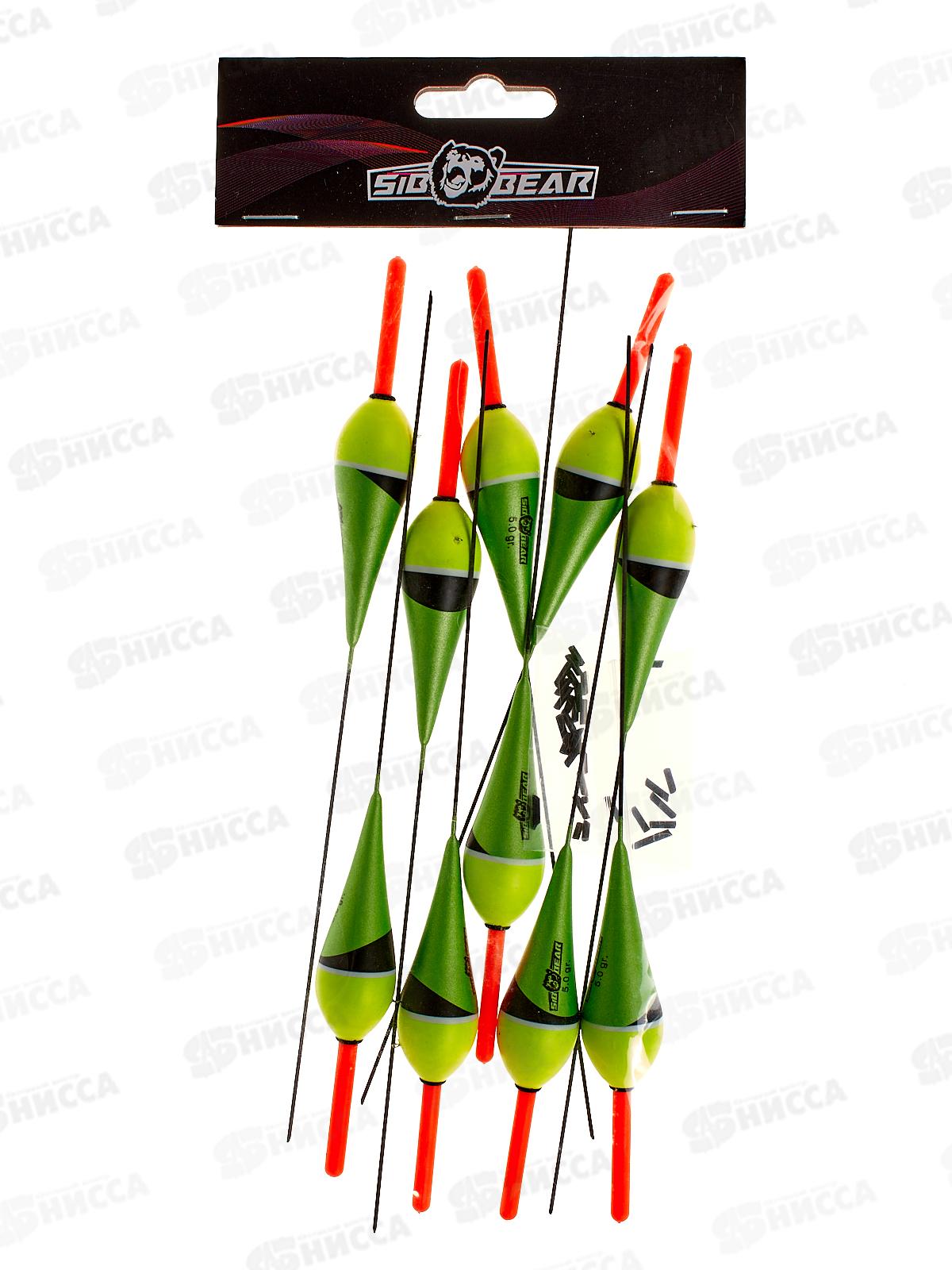 Поплавок SIBBEAR бальса съемная антена 5г т-зеленый 2108 050 *1/10