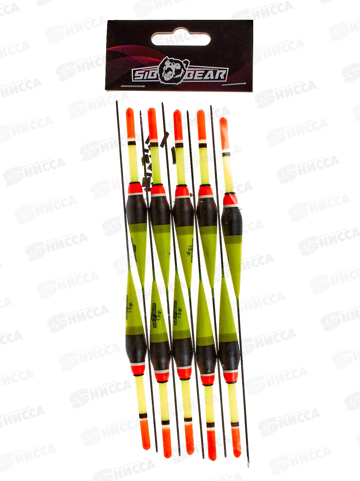 Поплавок SIBBEAR бальса цветная антенка 1г желтый 2137 010 *1/10