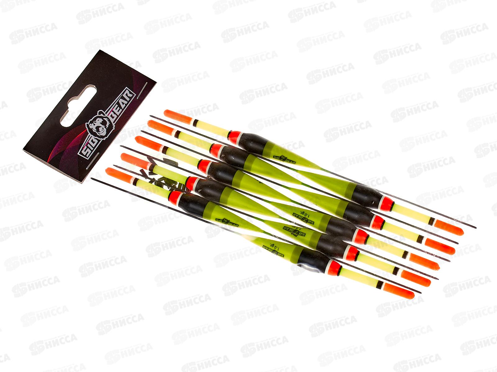 Поплавок SIBBEAR бальса цветная антенка 1г желтый 2137 010 *1/10