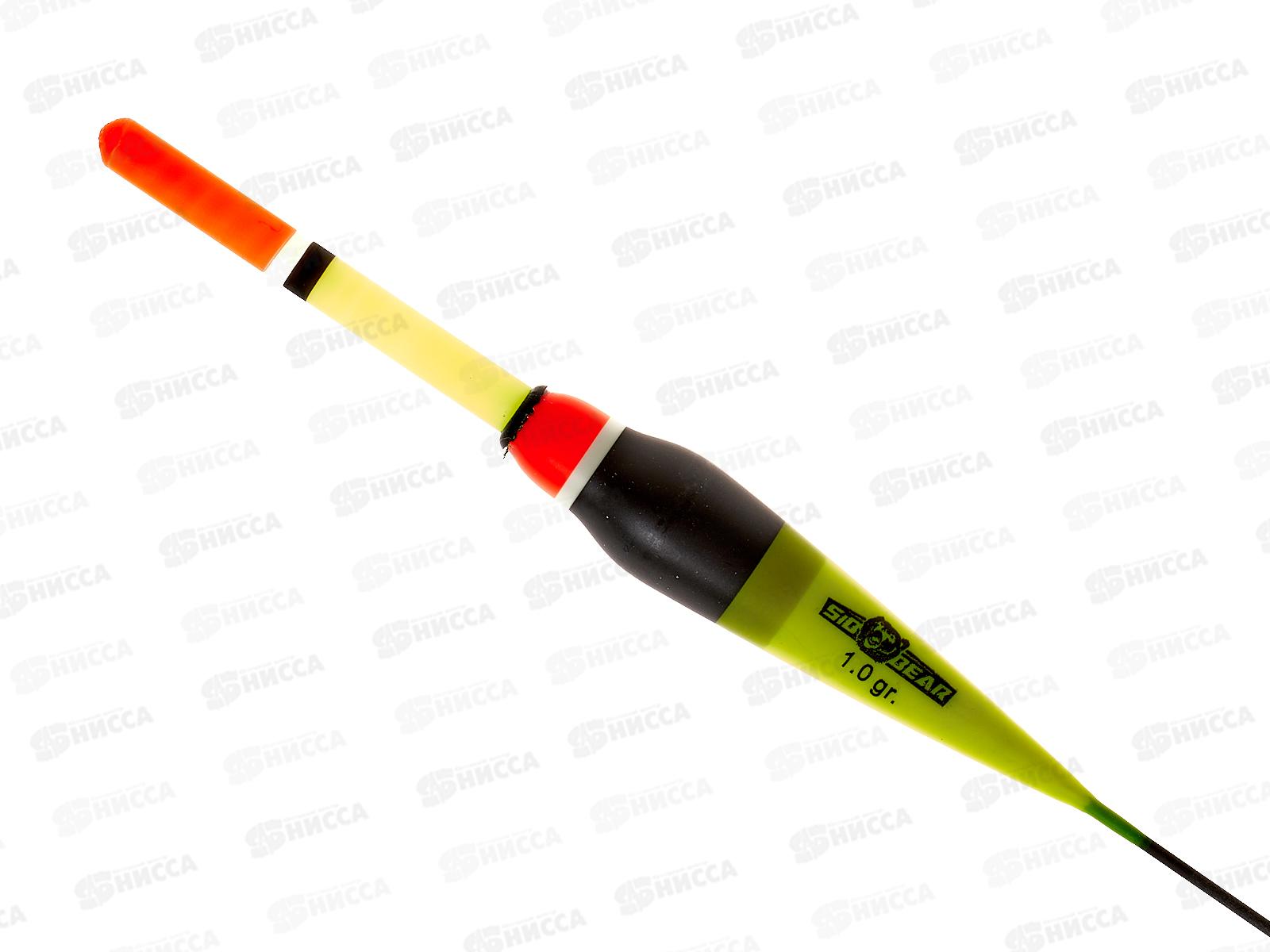 Поплавок SIBBEAR бальса цветная антенка 1г желтый 2137 010 *1/10