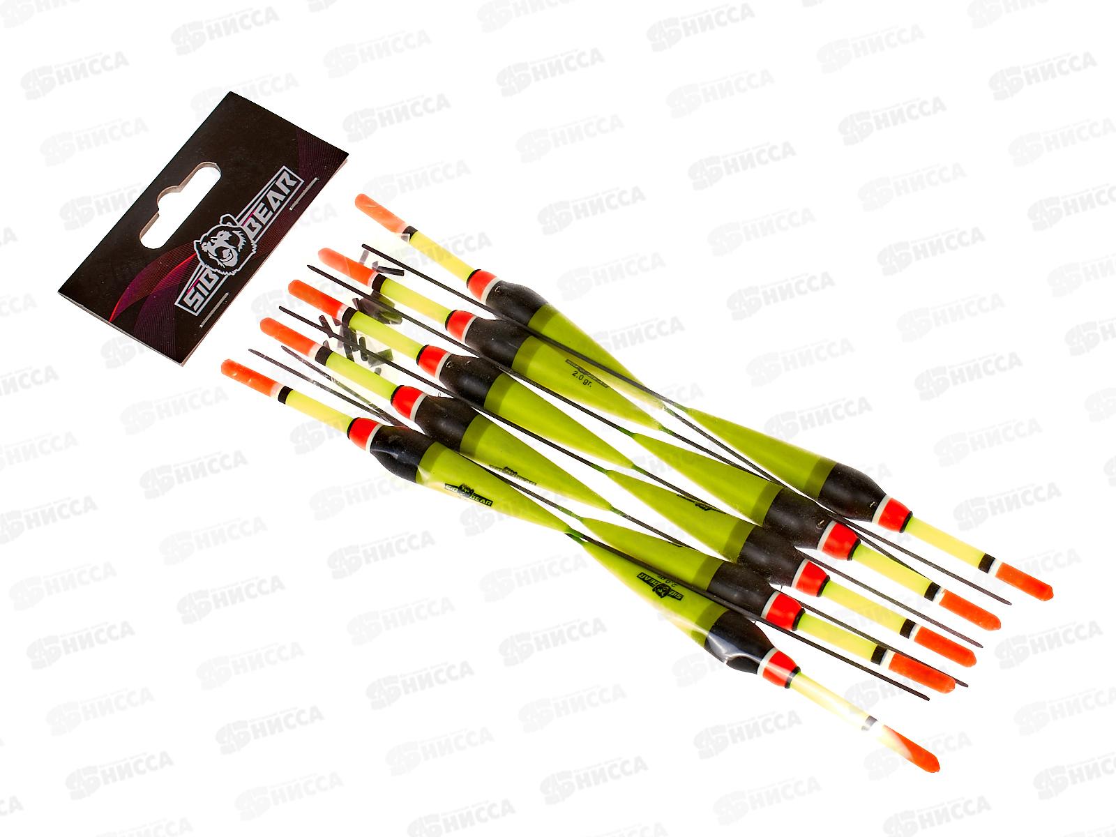 Поплавок SIBBEAR бальса цветная антенка 2г желтый 2137 020 *1/10