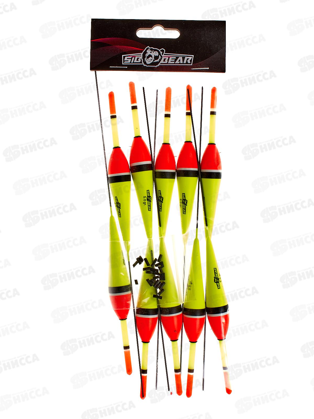 Поплавок SIBBEAR бальса съемная антена 5г желтый 2139 050 *1/10