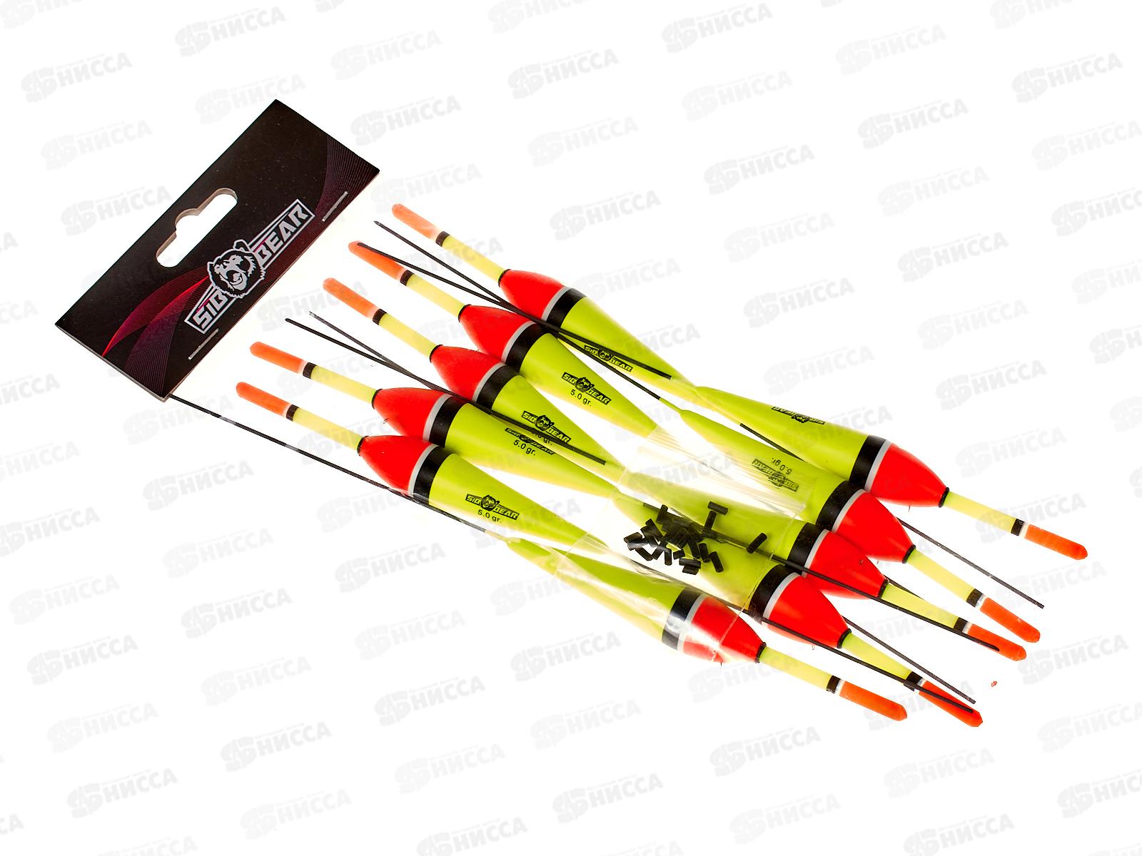 Поплавок SIBBEAR бальса съемная антена 5г желтый 2139 050 *1/10