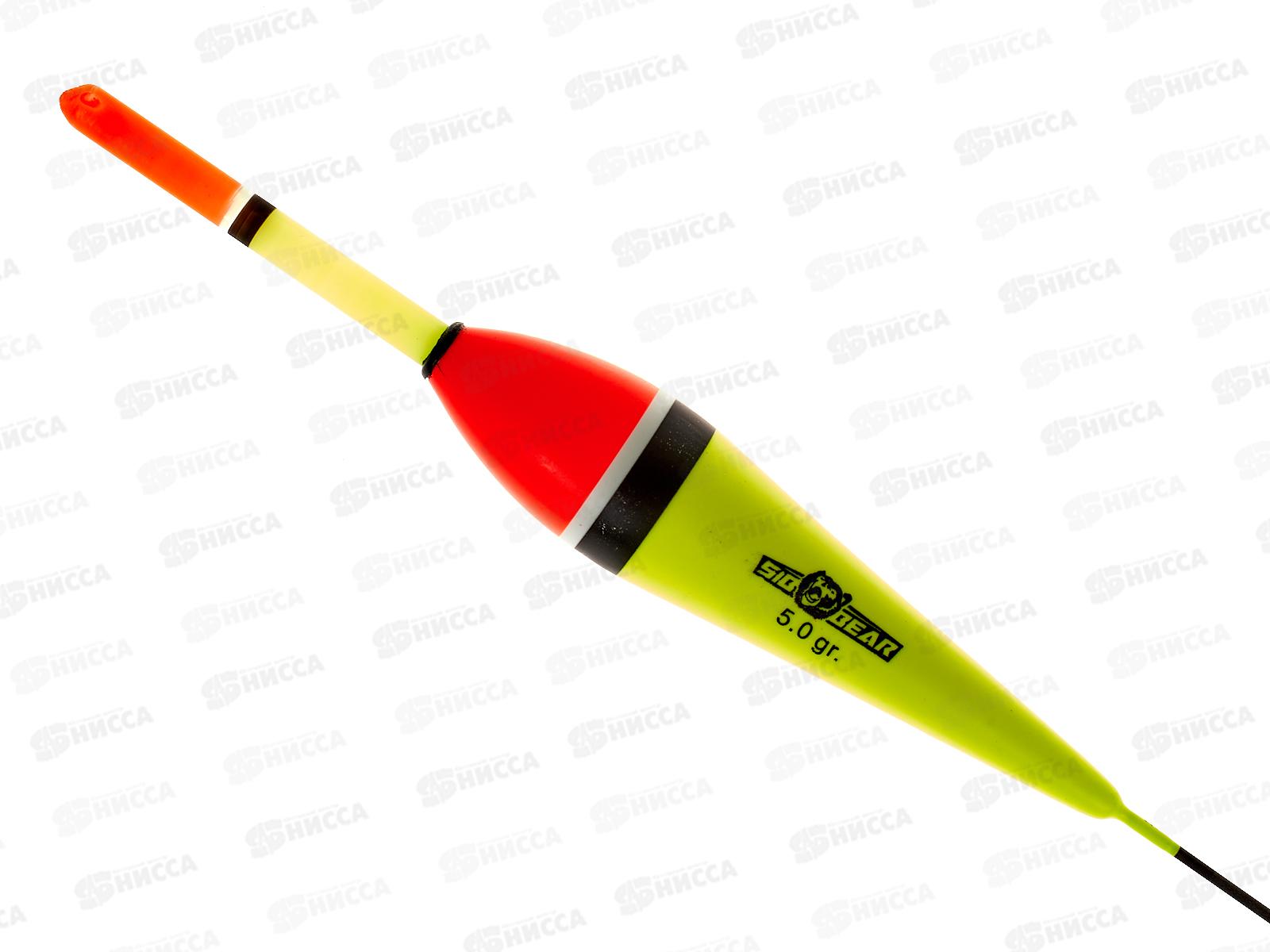 Поплавок SIBBEAR бальса съемная антена 5г желтый 2139 050 *1/10