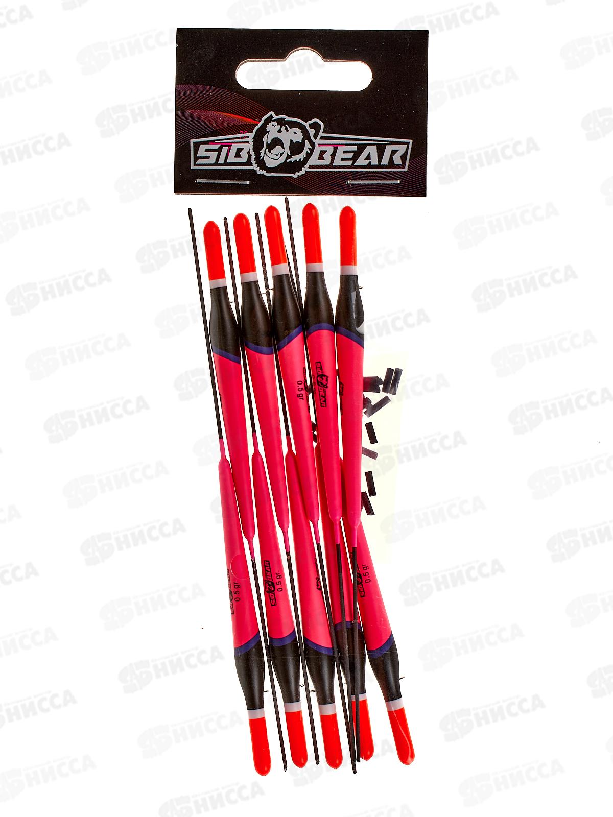 Поплавок SIBBEAR бальса красная антена 0,5г розовый 8072 005 *1/10