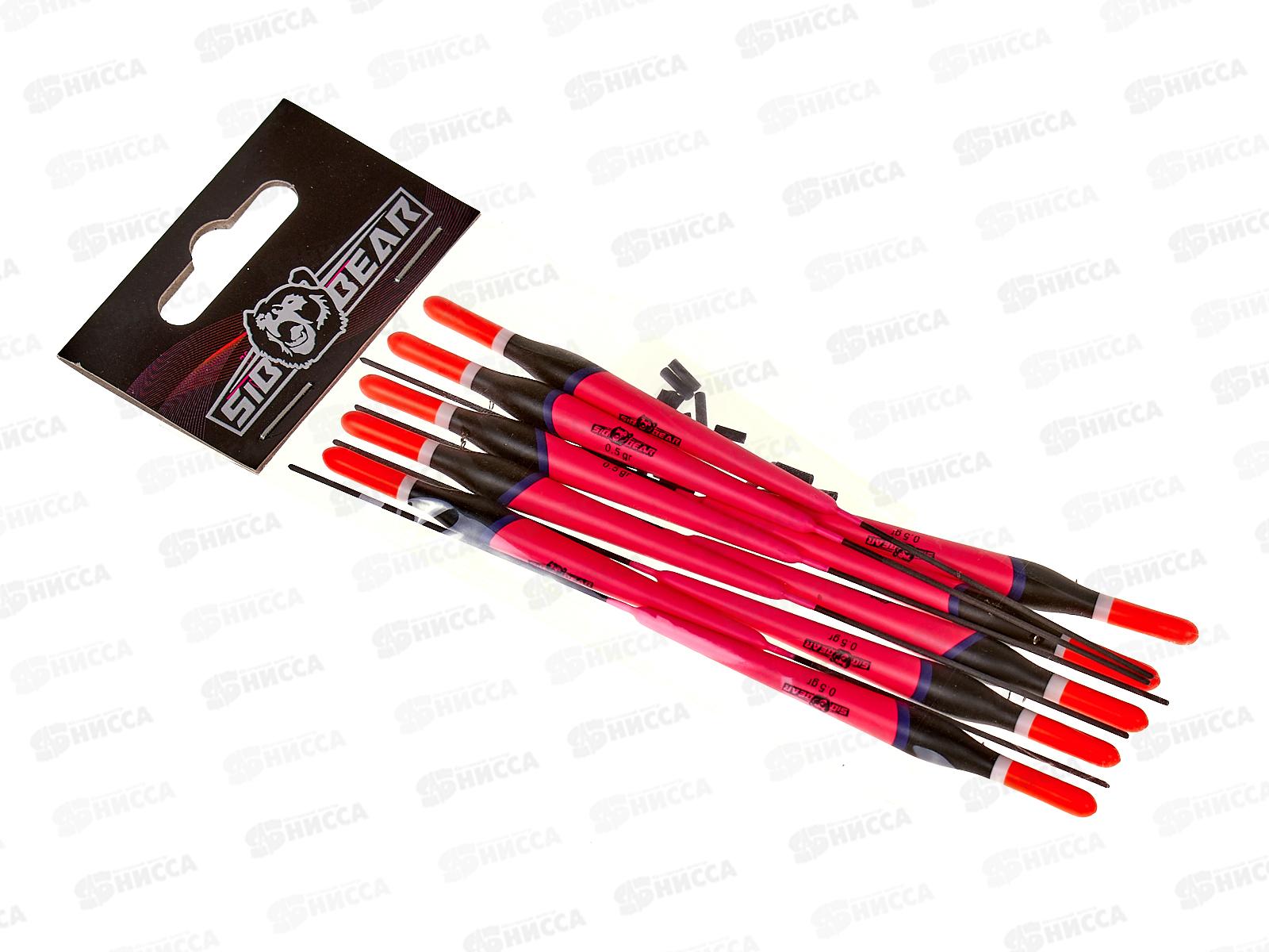 Поплавок SIBBEAR бальса красная антена 0,5г розовый 8072 005 *1/10