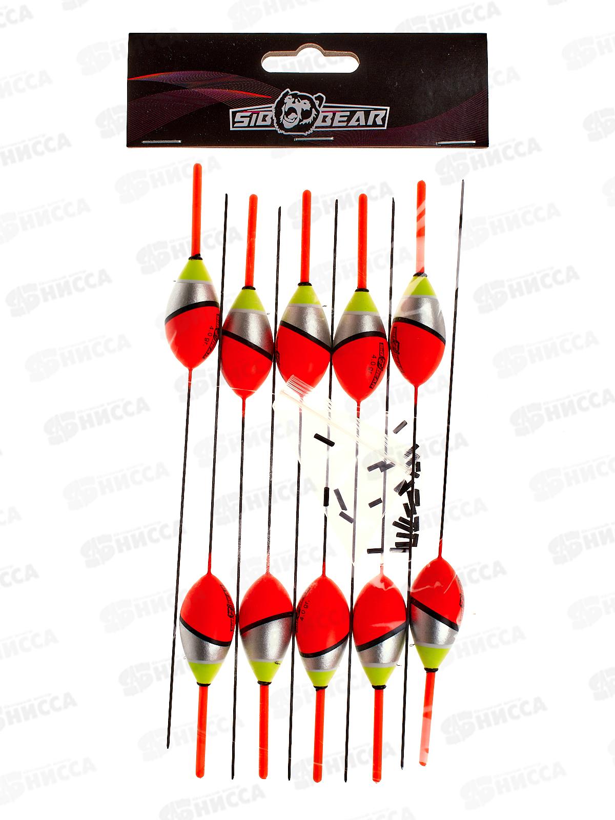 Поплавок SIBBEAR бальса съемная антена 4г сереб красн 2121 040 *1/10