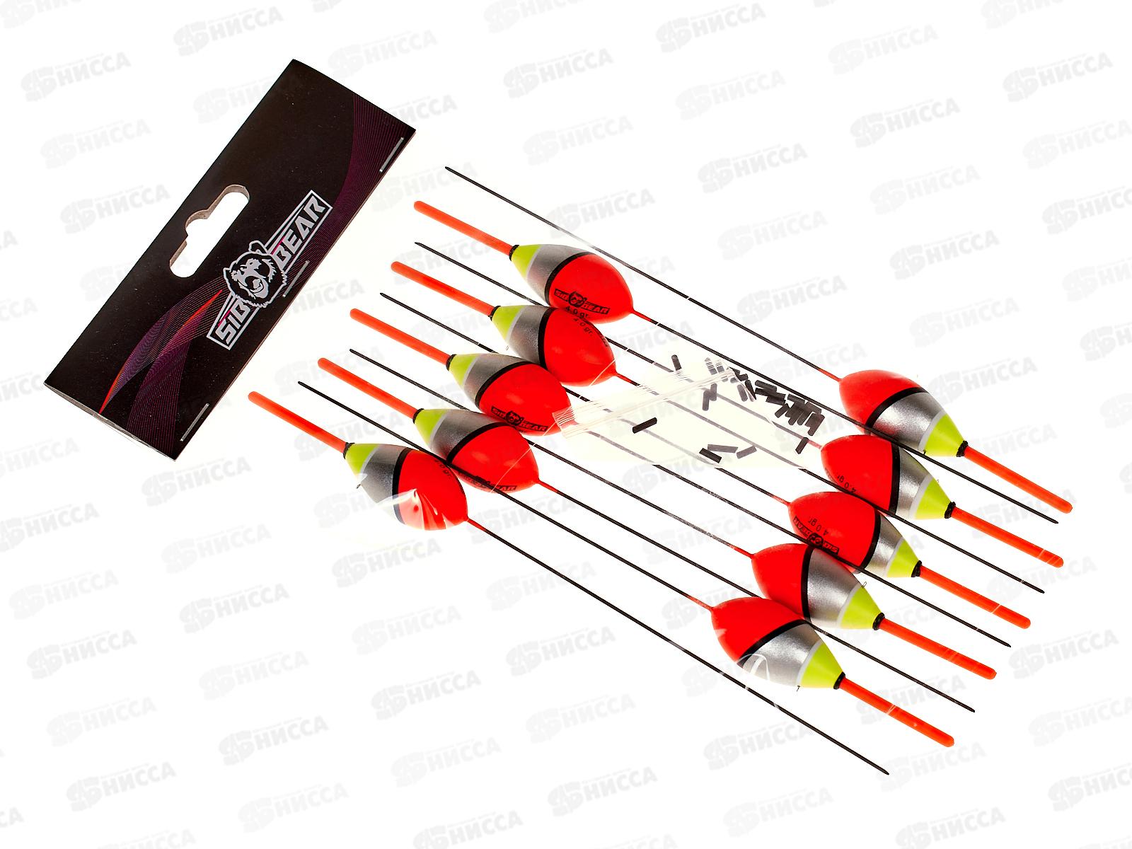 Поплавок SIBBEAR бальса съемная антена 4г сереб красн 2121 040 *1/10