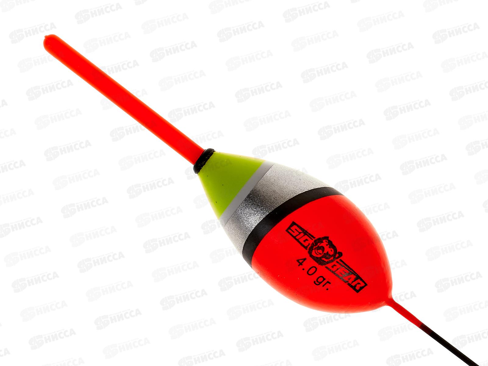 Поплавок SIBBEAR бальса съемная антена 4г сереб красн 2121 040 *1/10